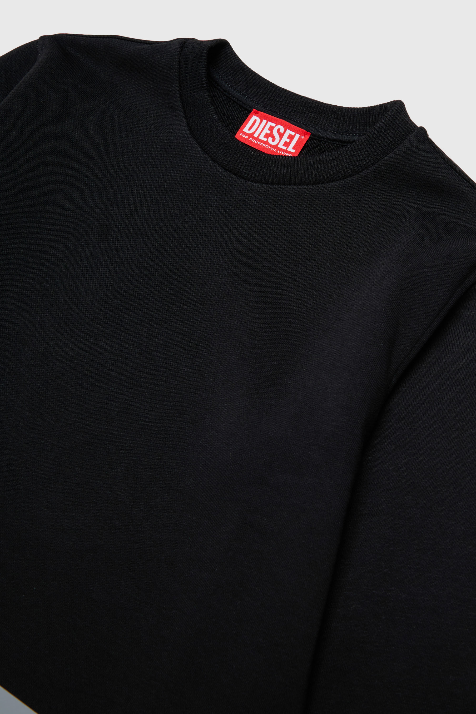 Diesel - SRES OVER, Sweat-shirt &agrave; logo d&eacute;coup&eacute; Homme in Noir - 3