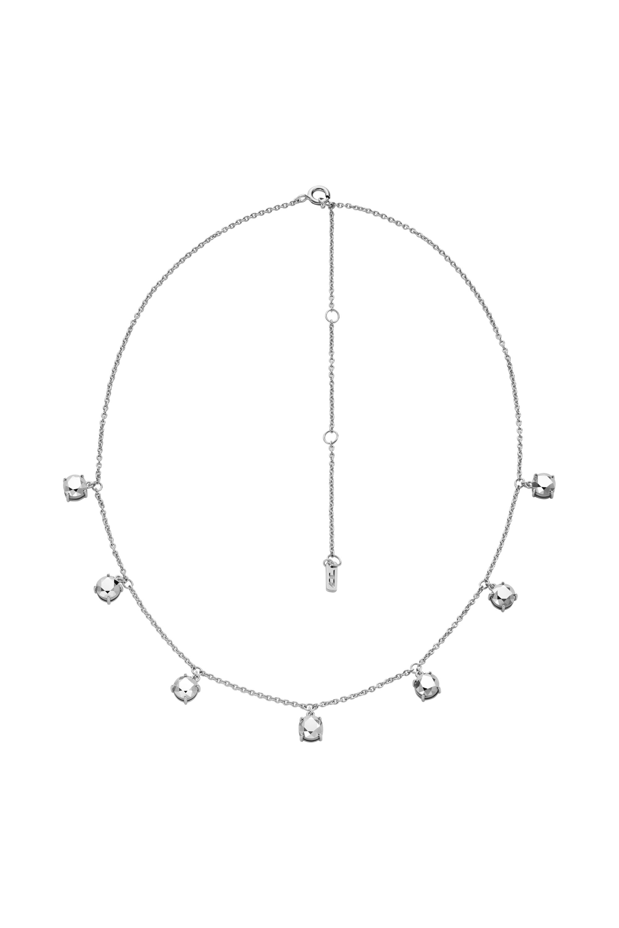 Diesel - DL1360040 STERLING SILVER JEWEL, Collier chaîne en argent sterling Mixte in Gris argenté - 1