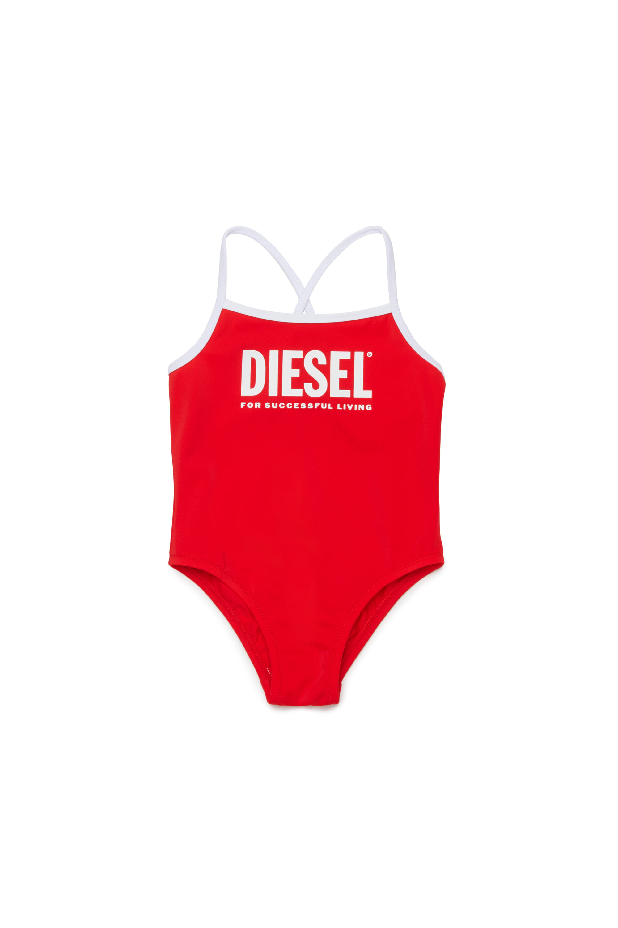 Diesel - MIDIB, Maillot de bain avec finitions contrast&eacute;es Femme in Rouge - 1