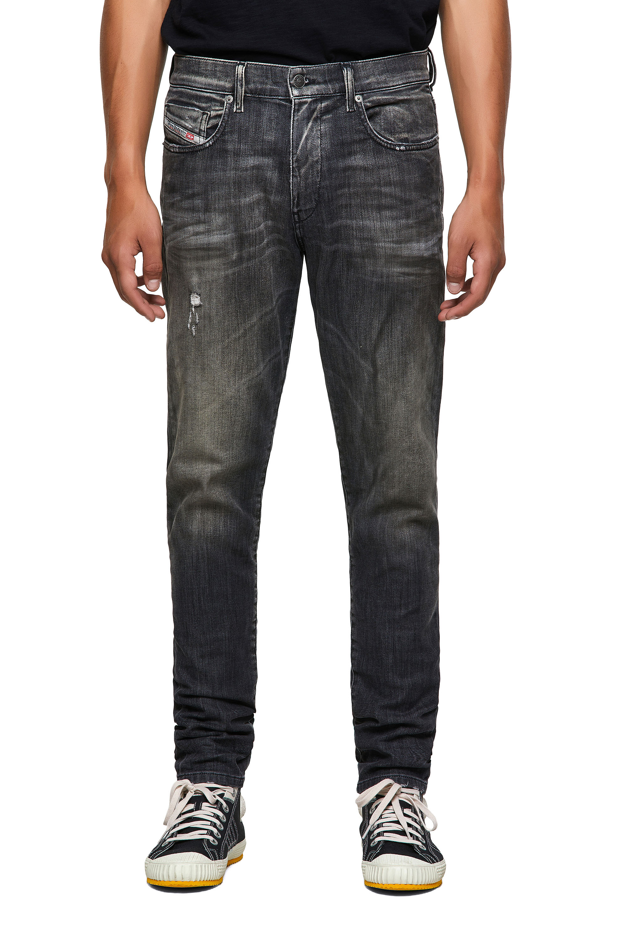 D-Strukt JoggJeans® 09B54, Noir/Gris foncé - Jeans