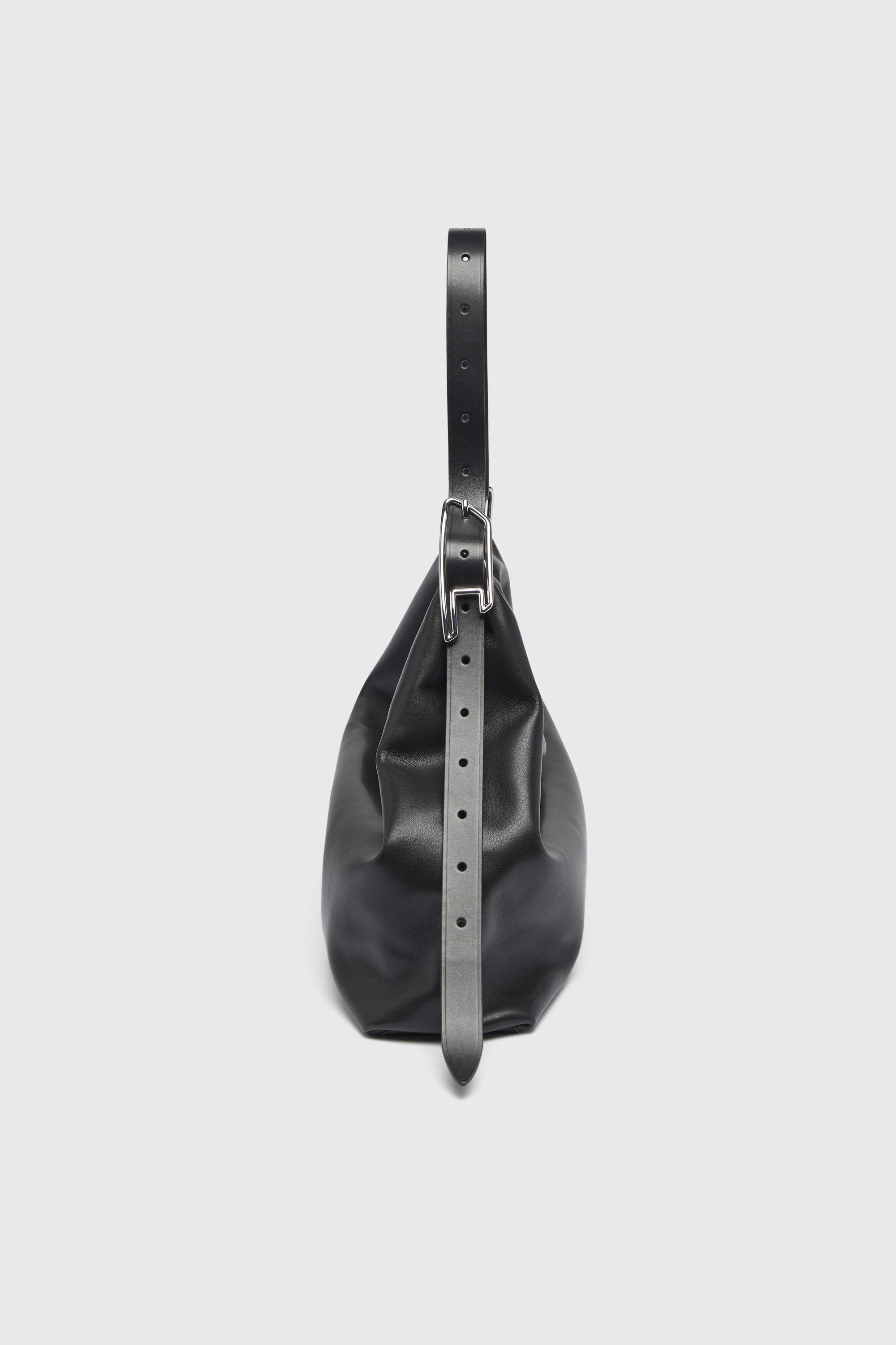 Diesel - D-LINE HOBO L, D-Line-Sac hobo en cuir Femme in Noir - 5