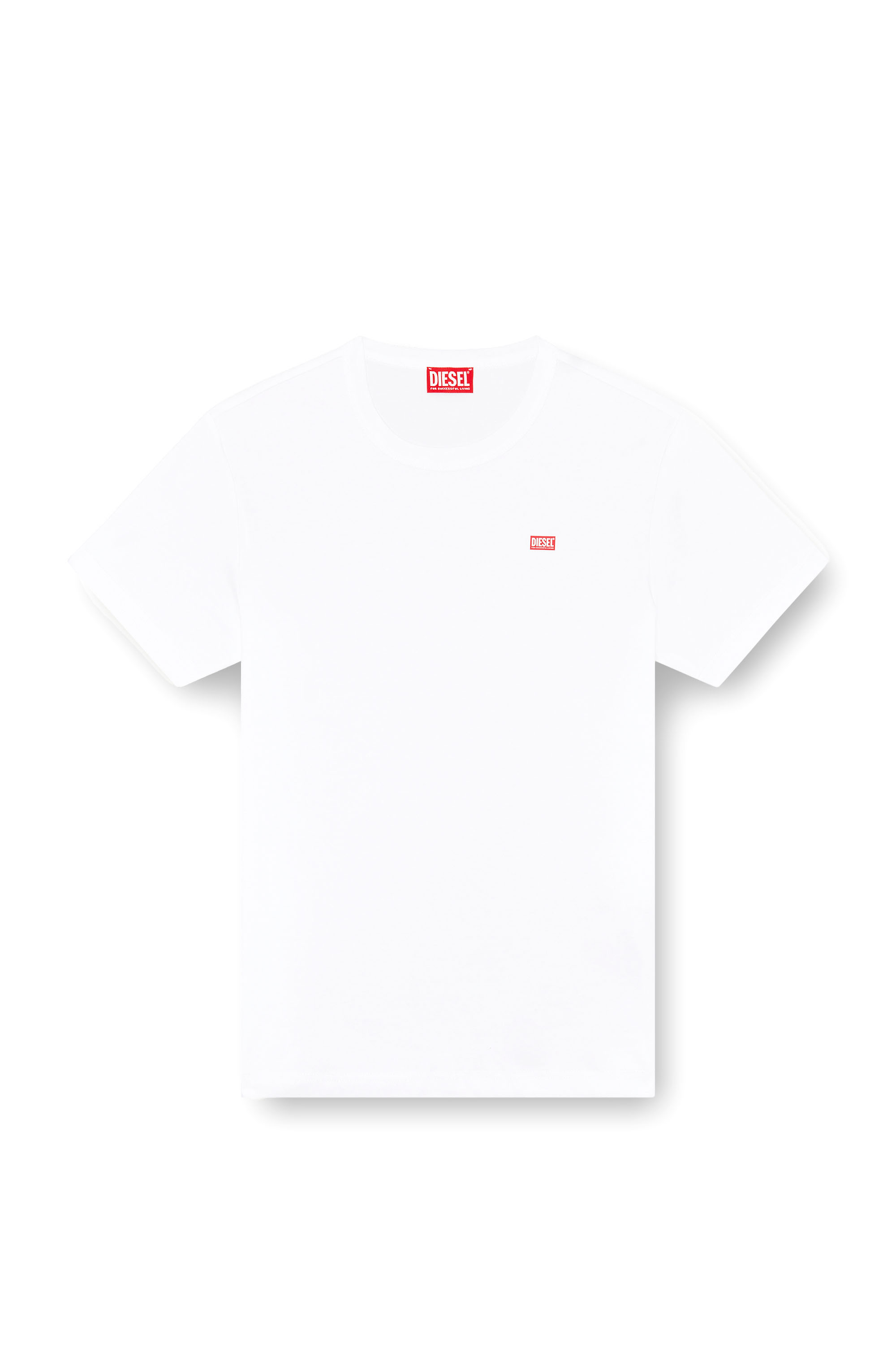Diesel - T-MIEGOR-K77, T-shirt en coton merceris&eacute; Homme in Blanc - 3