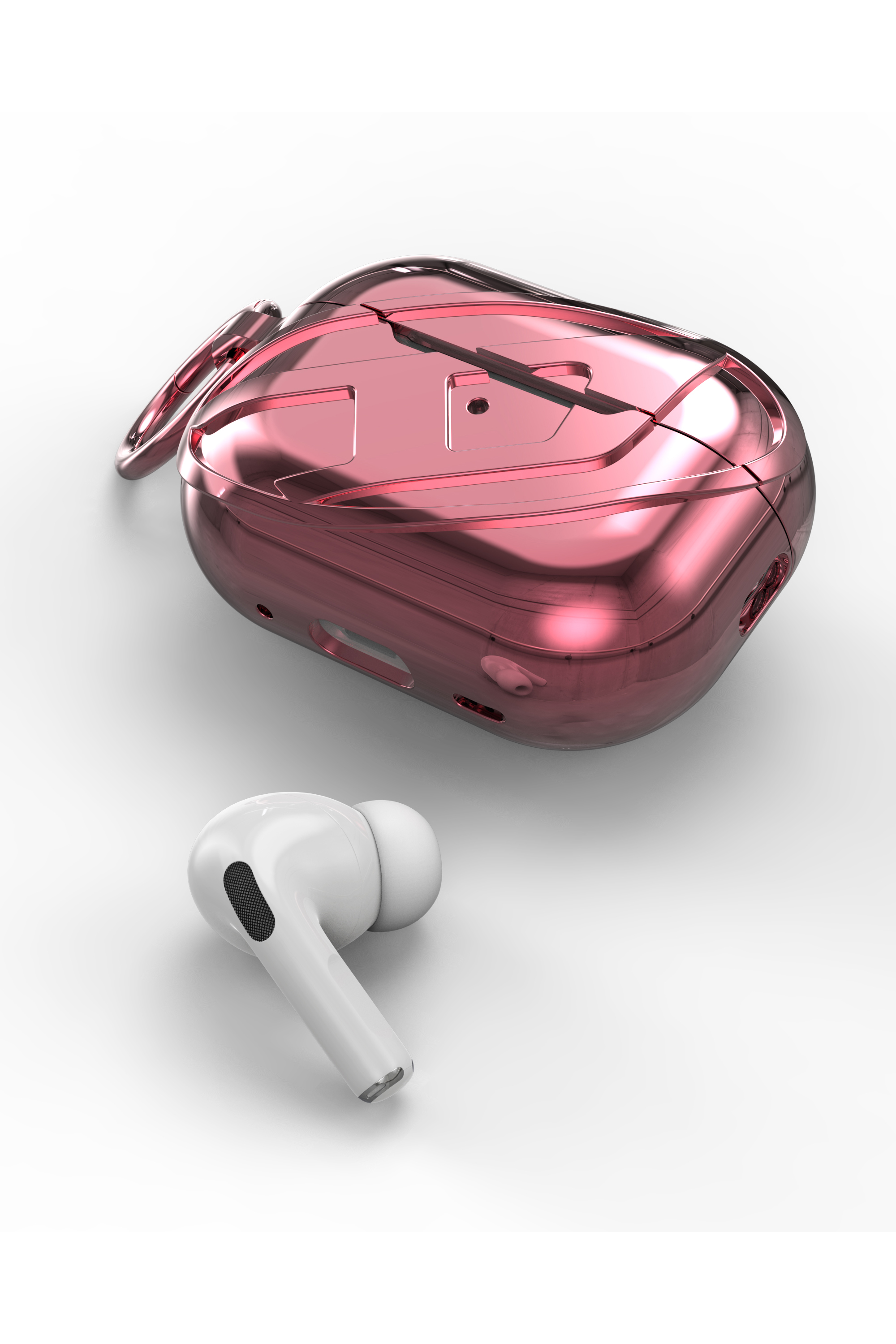 Diesel - 60276 MOULDED CASE, Coque AirPods AirPods Pro / Pro 2 Mixte in Rose - 4