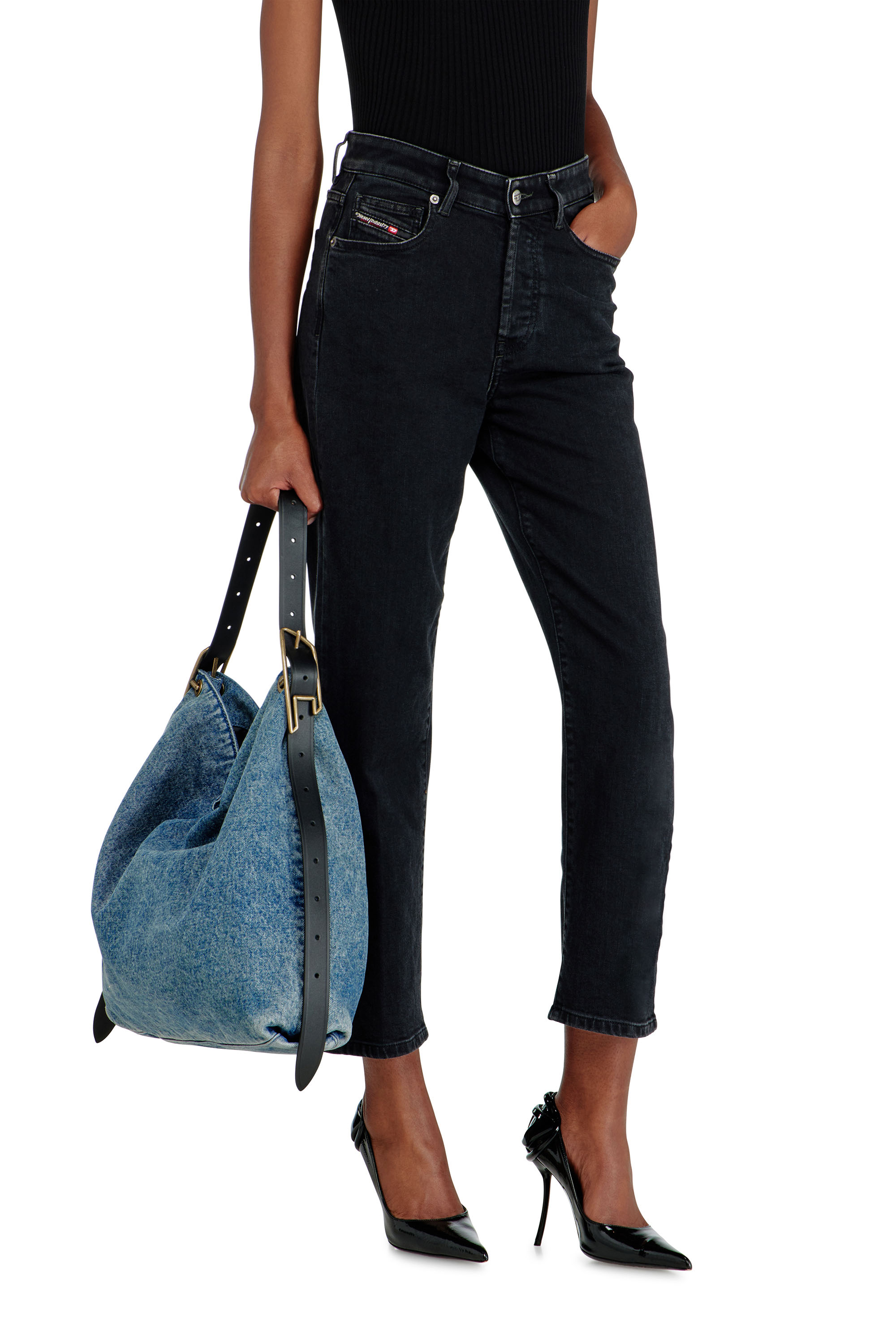 Diesel - Regular Jeans 1981 D-Went 09N89 Femme, Noir/Gris fonc&eacute; - Image 6