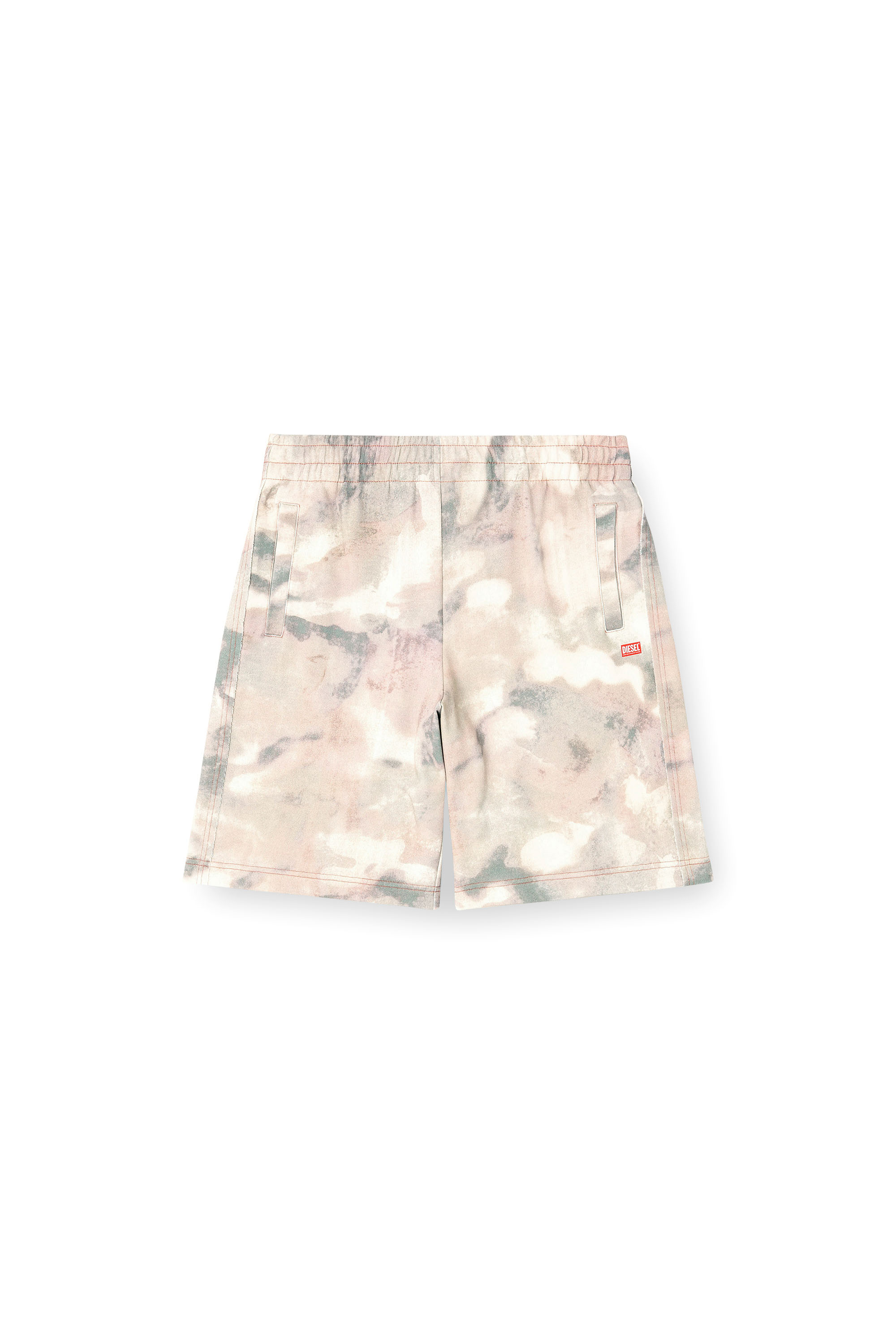 Diesel - P-CRONE-V1, Shorts en molleton &agrave; imprim&eacute; camouflage digital Homme in Polychrome - 2