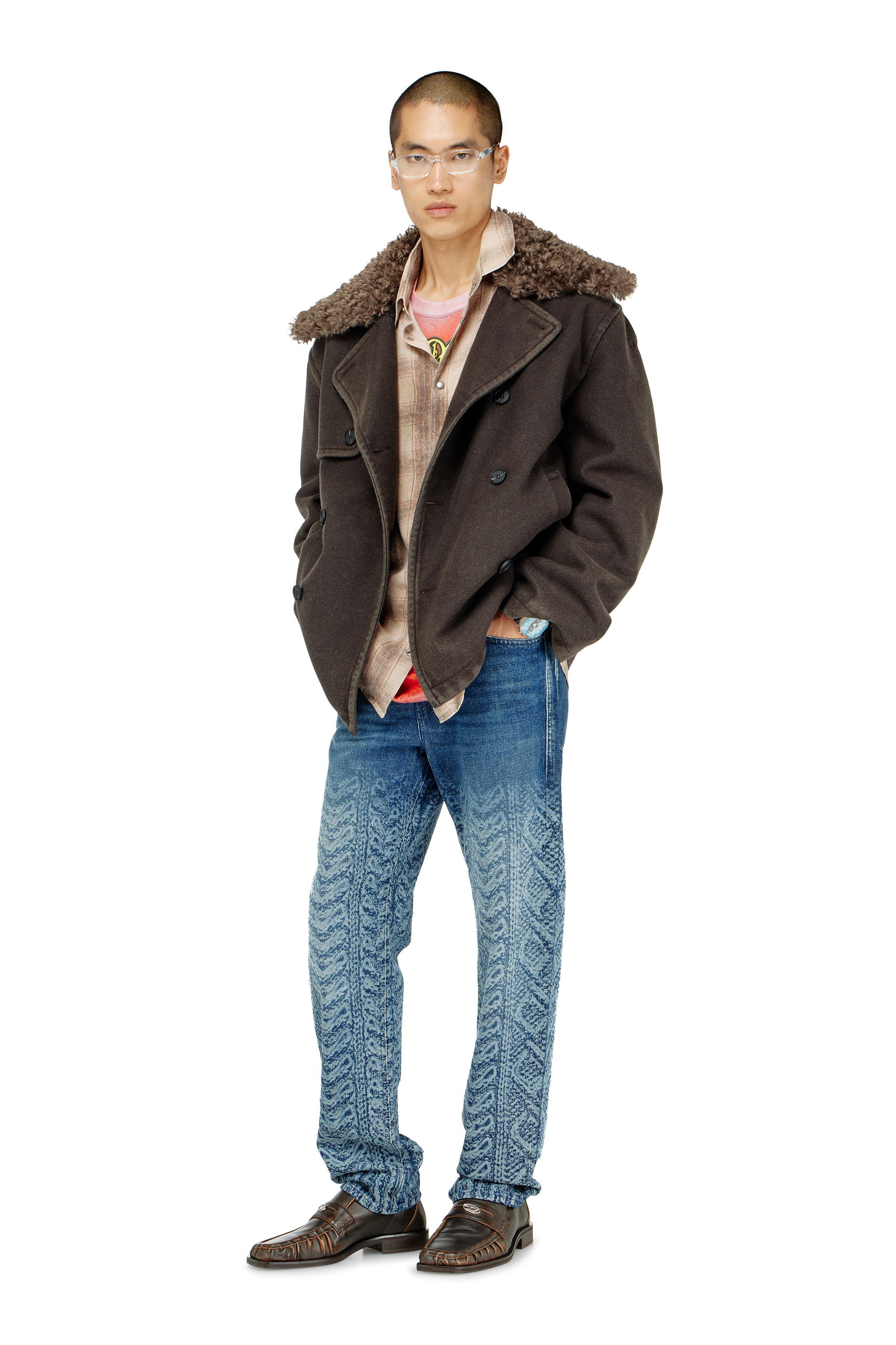 Diesel - Man's Regular Jeans 2024 D-Macs 007EV, Dark Blue - 2