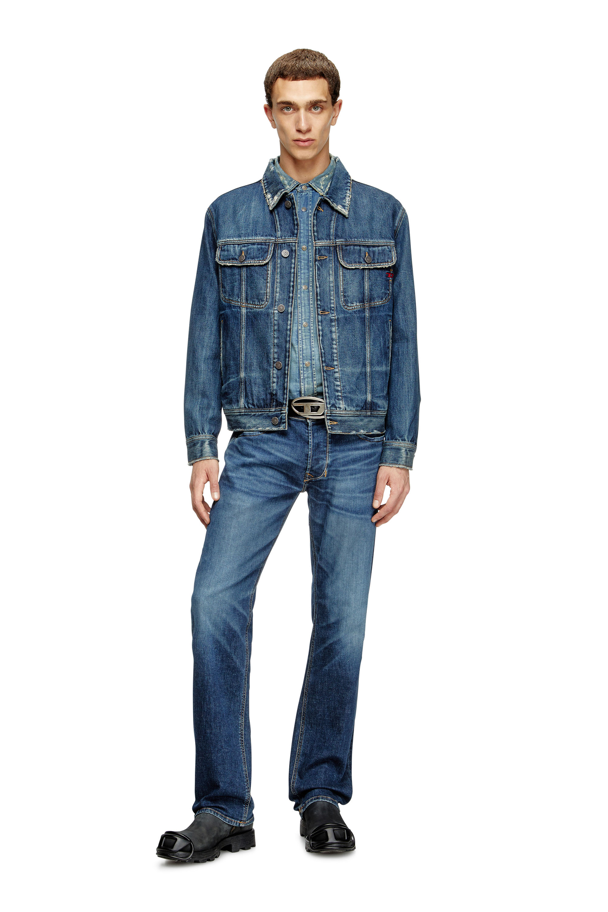Diesel - Regular Jeans 1985 Larkee 09J47 Homme, Bleu Foncé - Image 2
