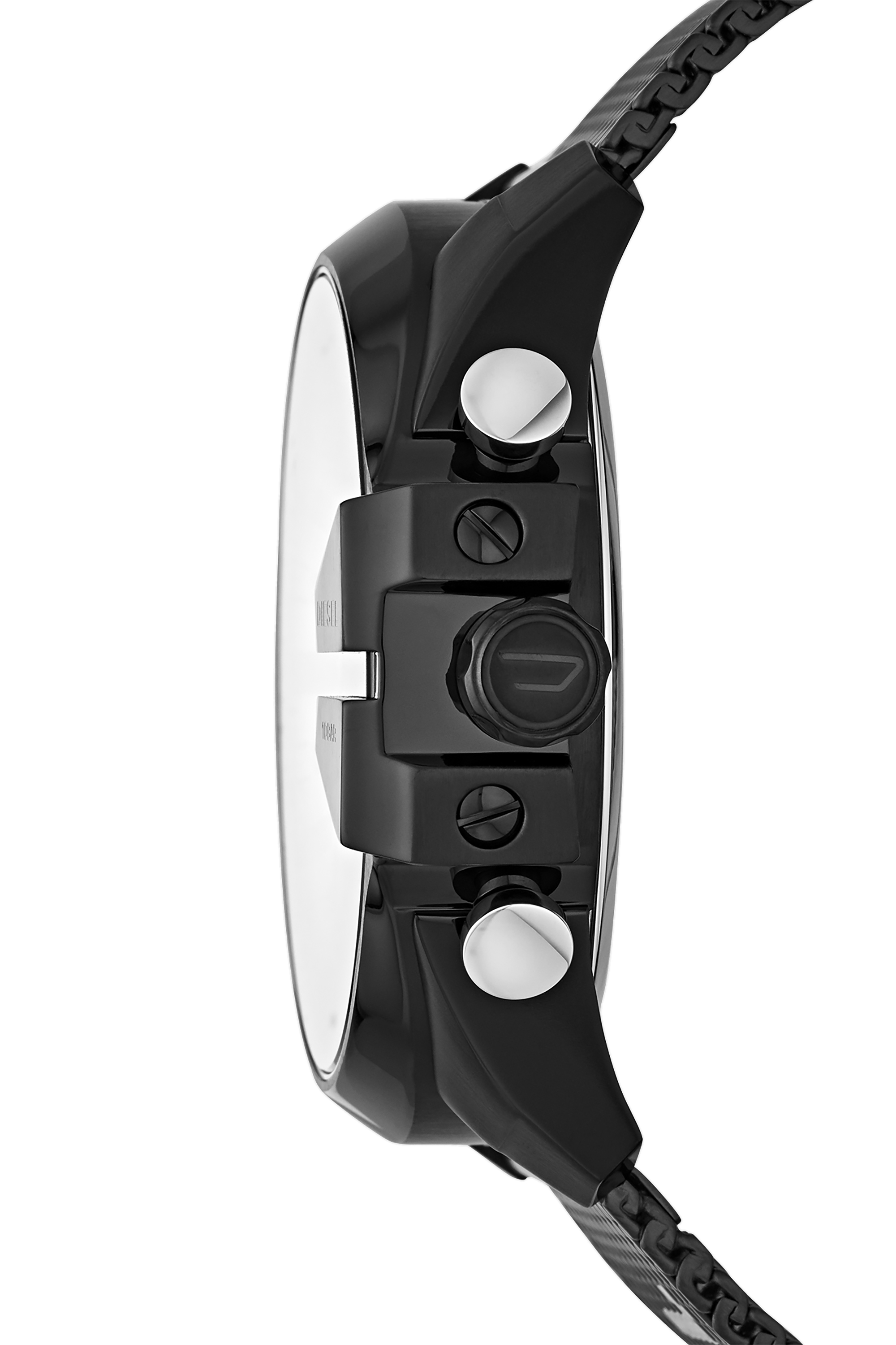 Diesel - DZ4514, Montre chronographe Mega Chief en acier inoxydable bicolore Homme in Noir - 3