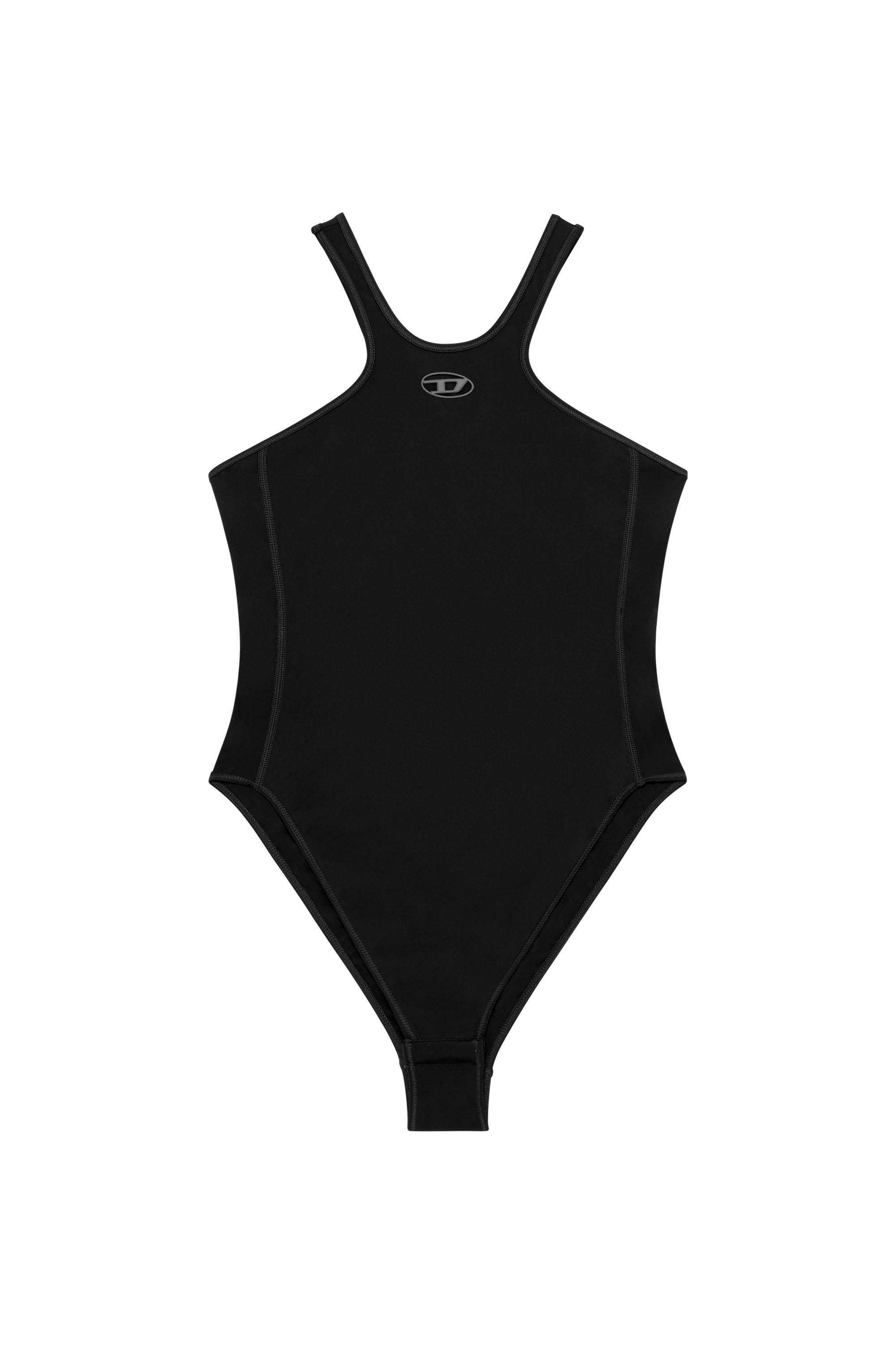 Diesel - CHRISTIE-UTLT, Body stretch avec détail Oval D Femme in Noir - 2