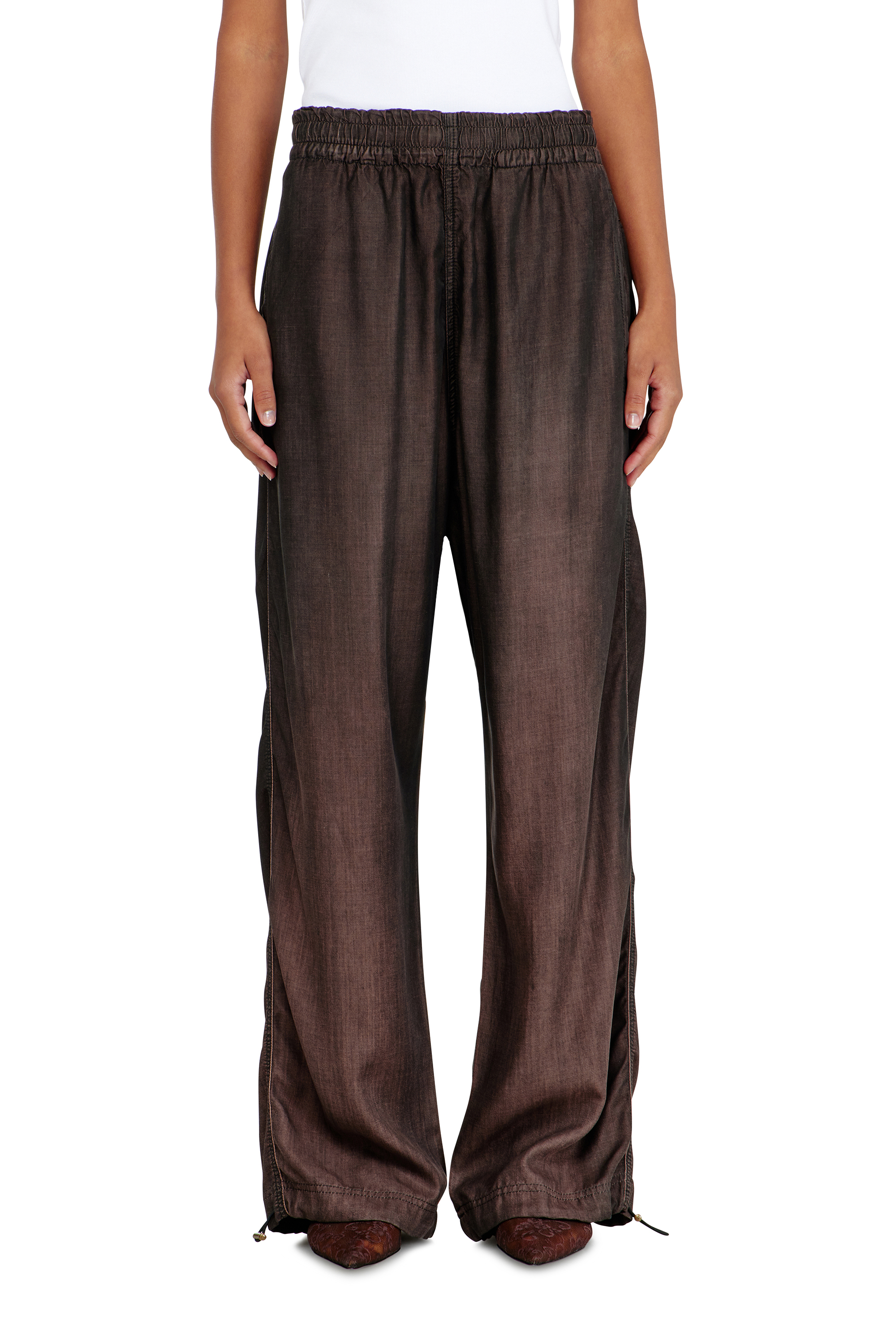 Diesel - Relaxed Jeans D-Roder 068YF Mixte, Marron Fonc&eacute; - Image 4