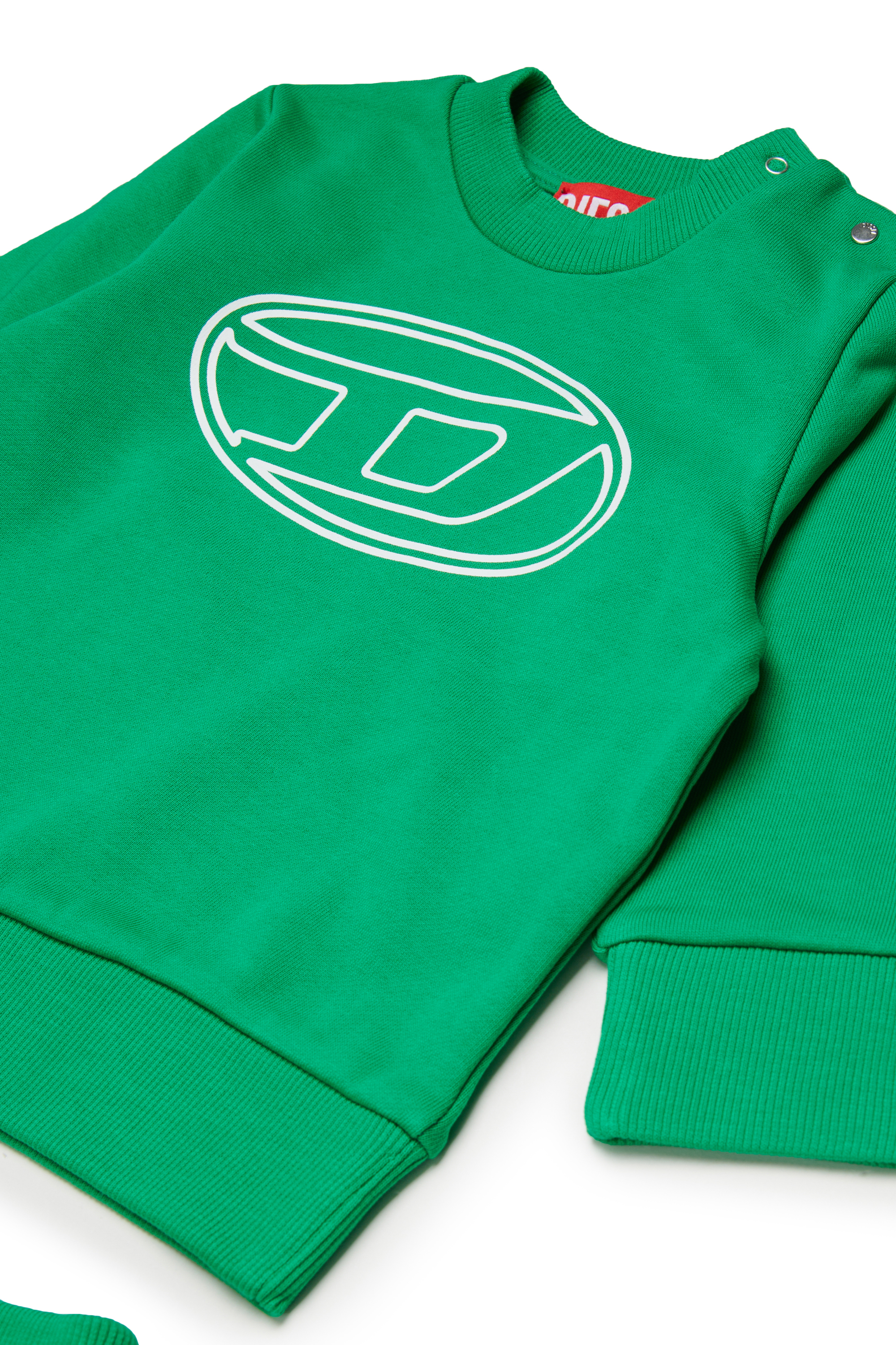 Diesel - STIMOTYB-SET, Combinaison en coton avec logo Mixte in Vert - 3