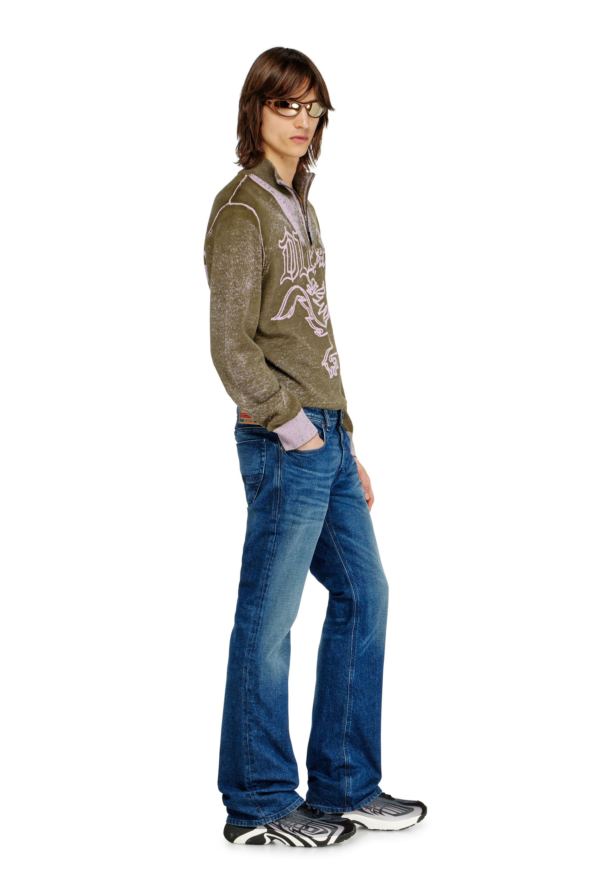 Diesel - Bootcut Jeans 2007 Zatiny 09L51 Homme, Bleu Fonc&eacute; - Image 2
