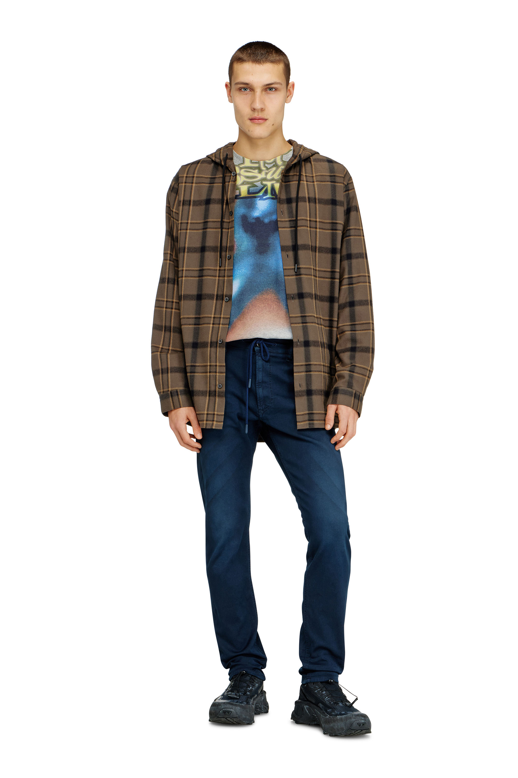 Diesel - Regular 2032 D-Krooley Joggjeans&reg; 0670M Homme, Bleu - Image 2