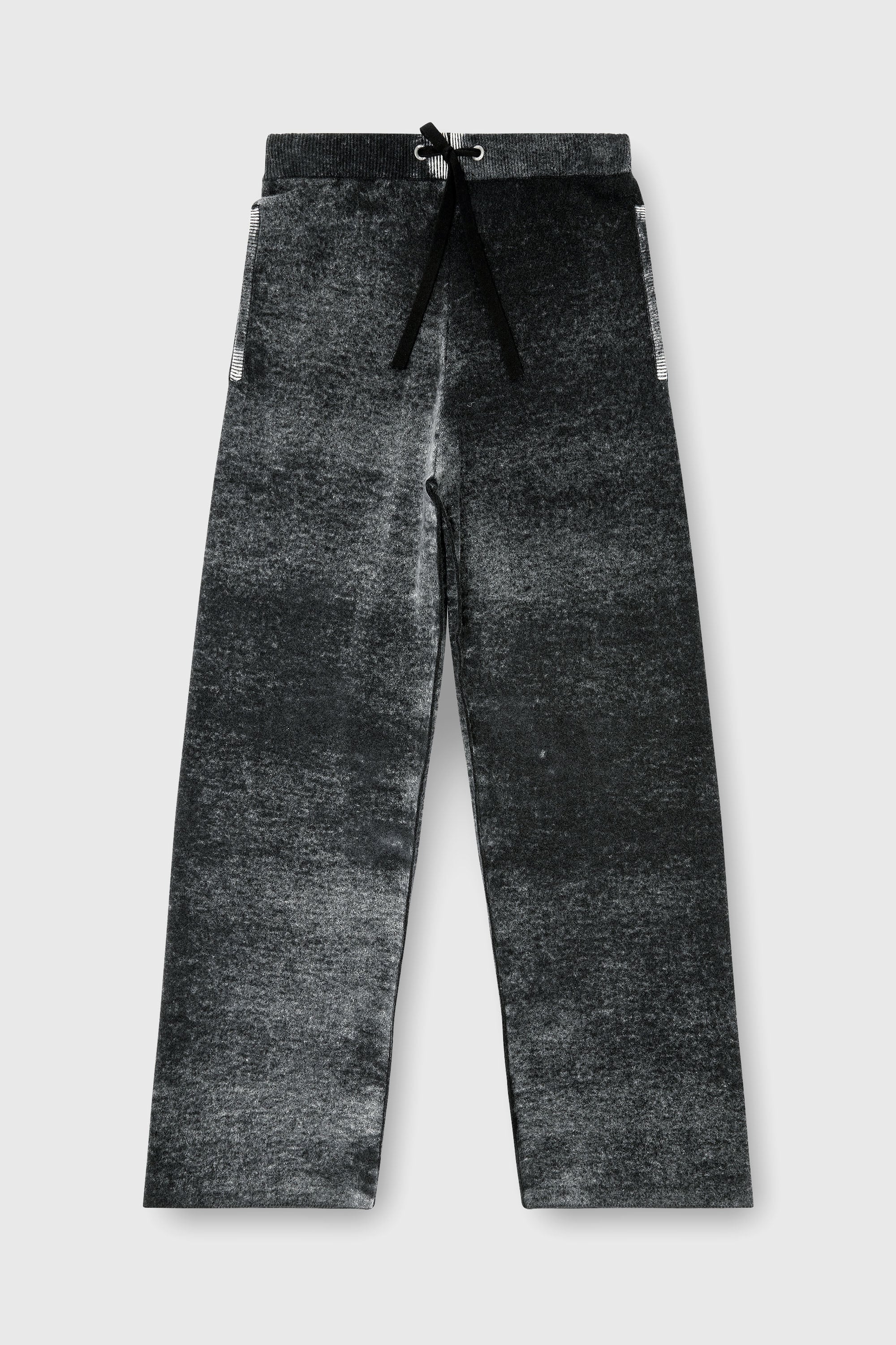 Diesel - M-HONORINE, Pantalon de surv&ecirc;tement en laine tricot&eacute;e &agrave; motif invers&eacute; Femme in Gris - 2