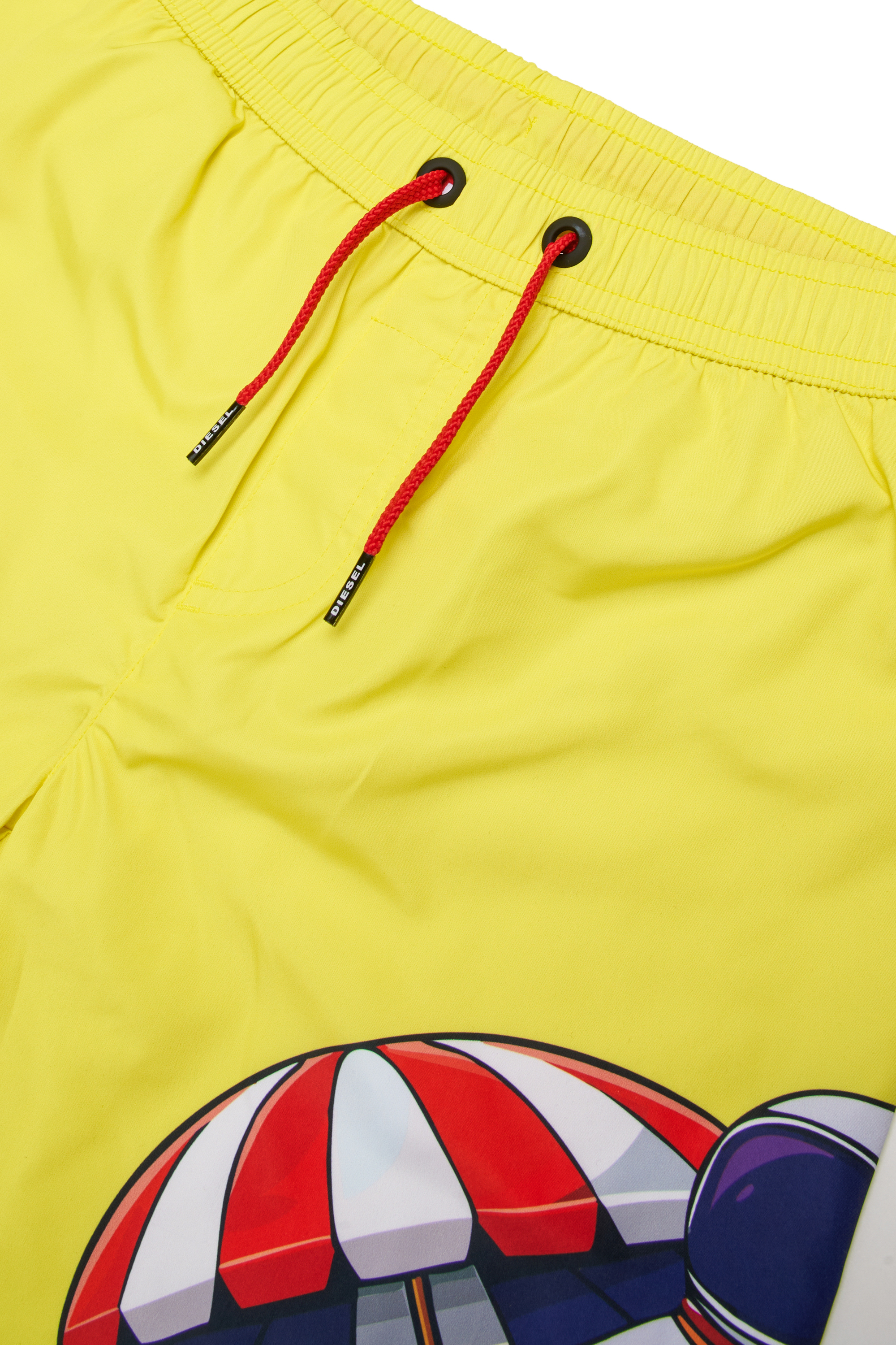 Diesel - MIPACY, Short de bain &agrave; imprim&eacute; astronaute Homme in Jaune - 3