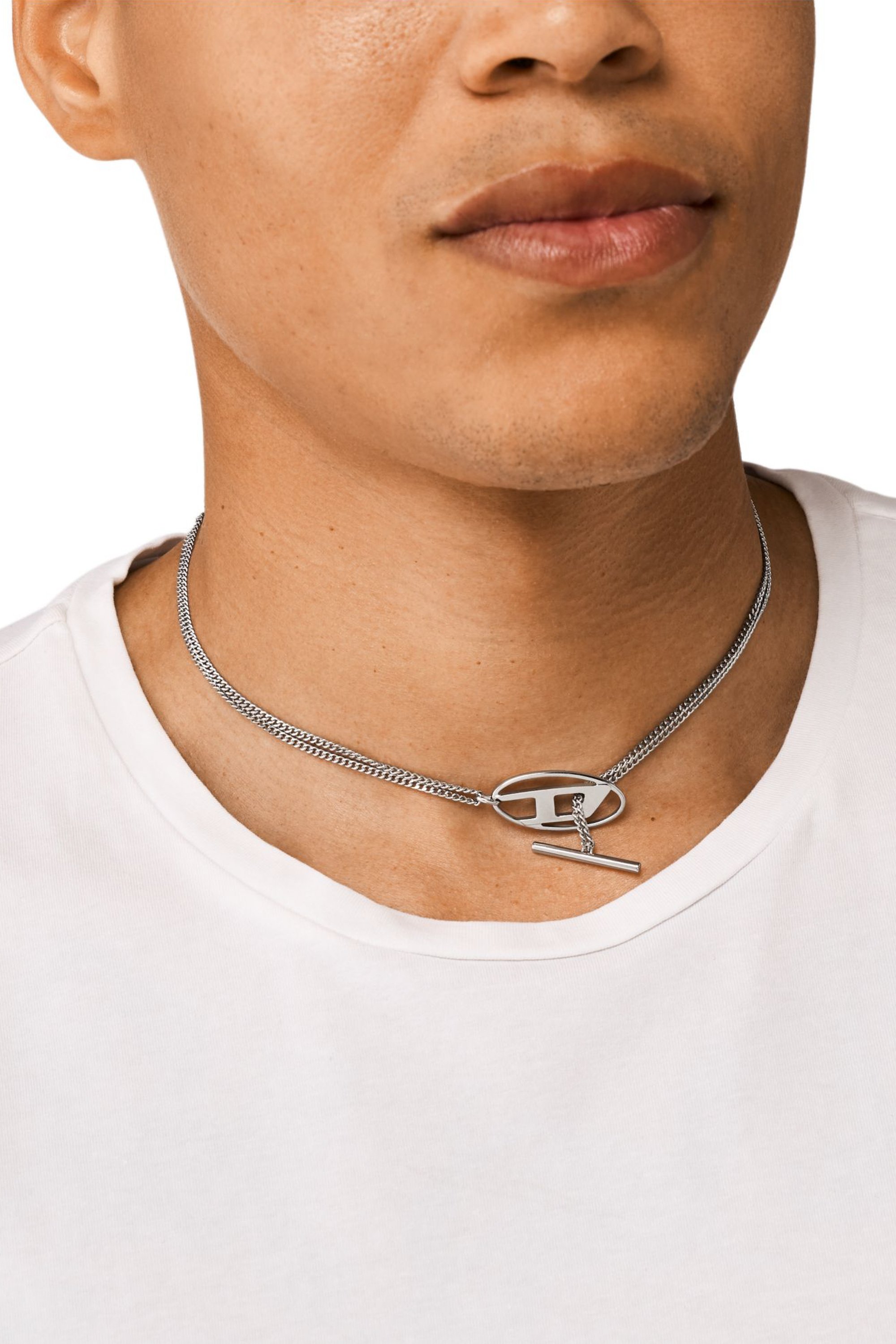 Diesel - DX1534040, Collier chaîne en acier inoxydable Mixte in Gris argenté - 5