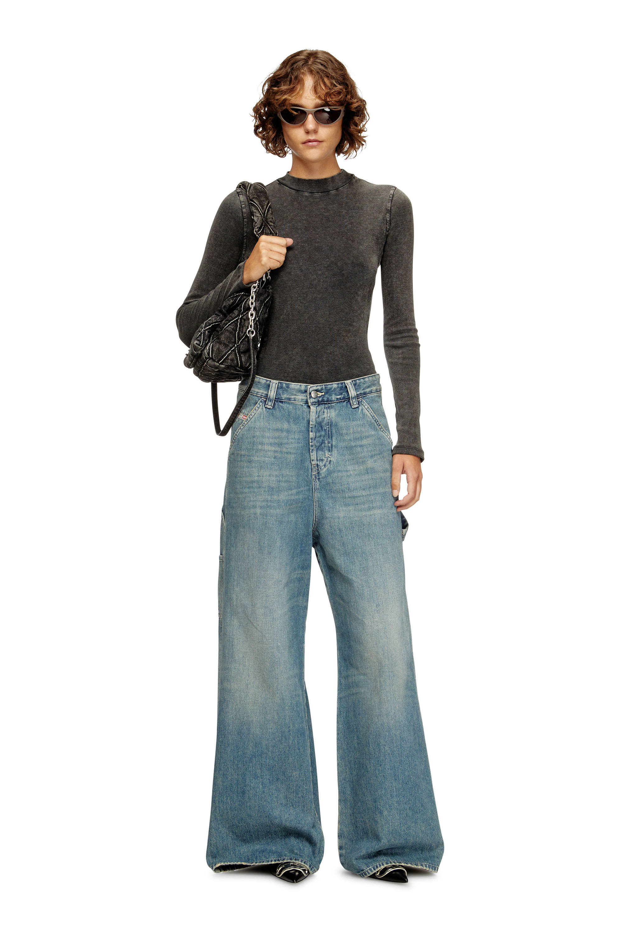 Diesel - Relaxed Jeans 1996 D-Sire 068SK Femme, Bleu Clair - Image 2