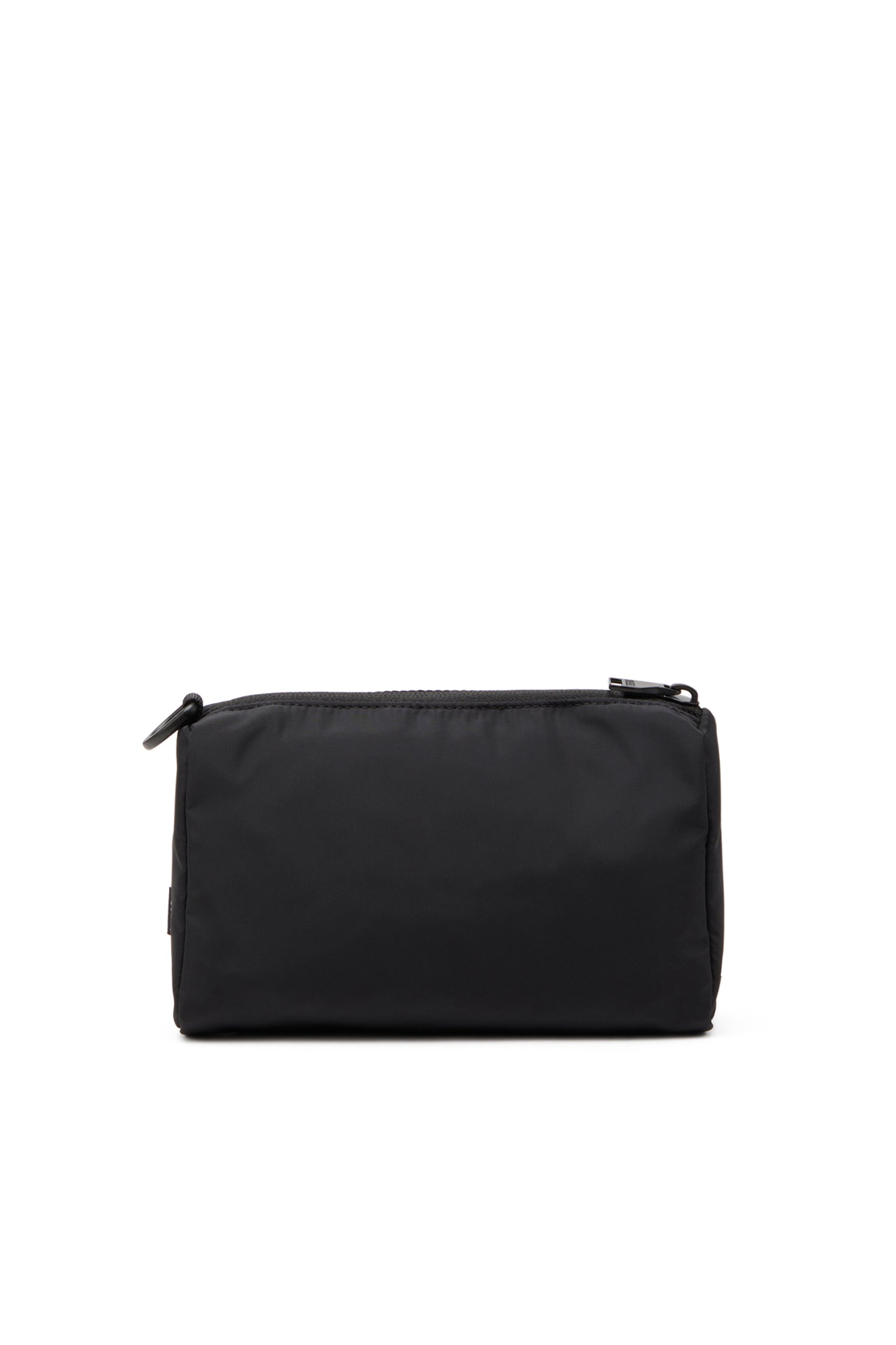 Diesel - DRAPE POUCH, Pochette en nylon avec imprimé Oval D Homme in Noir - 2