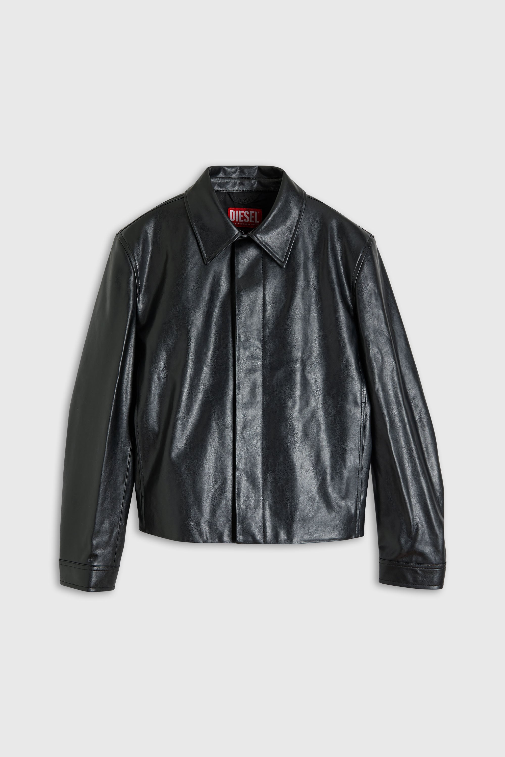 Diesel - L-HAUSTY-DGBX, Veste coach &eacute;pur&eacute;e Homme in Noir - 2