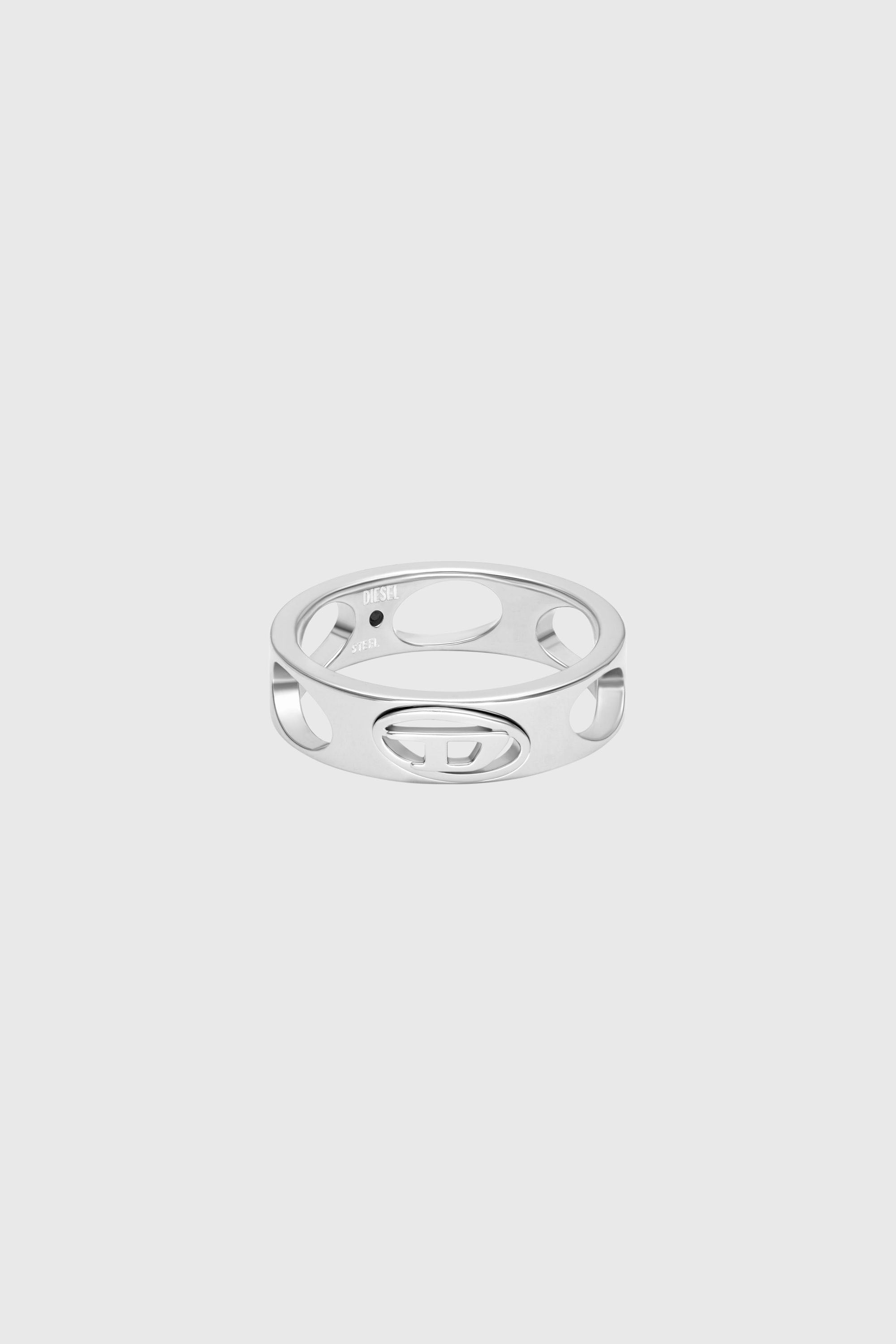 Diesel - DX166540 JEWELLERY, Bague en acier inoxydable Mixte in Gris argent&eacute; - 2