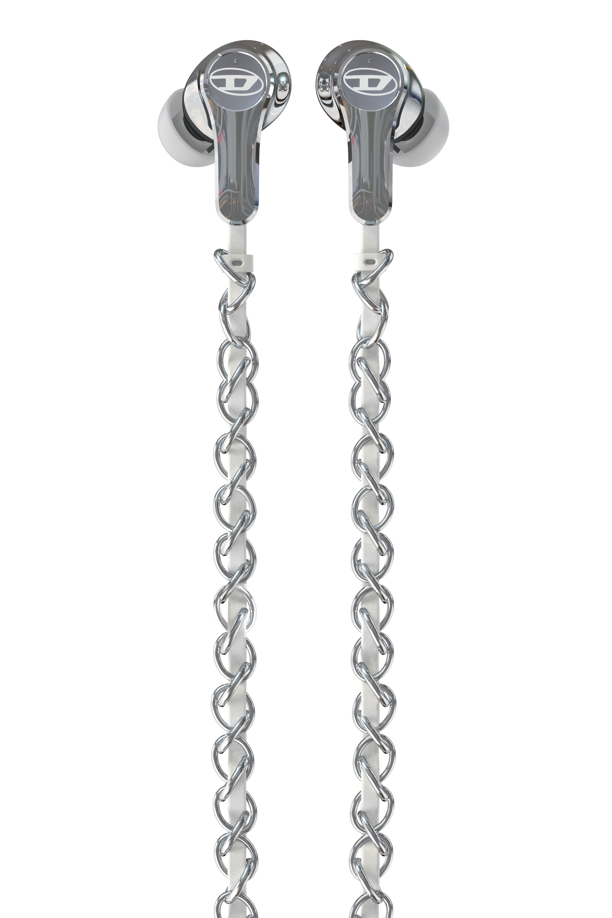 Diesel - 60458  WIRED EARBUDS WIRED EARBUDS, &Eacute;couteurs filaires et charms Mixte in Gris argent&eacute; - 2