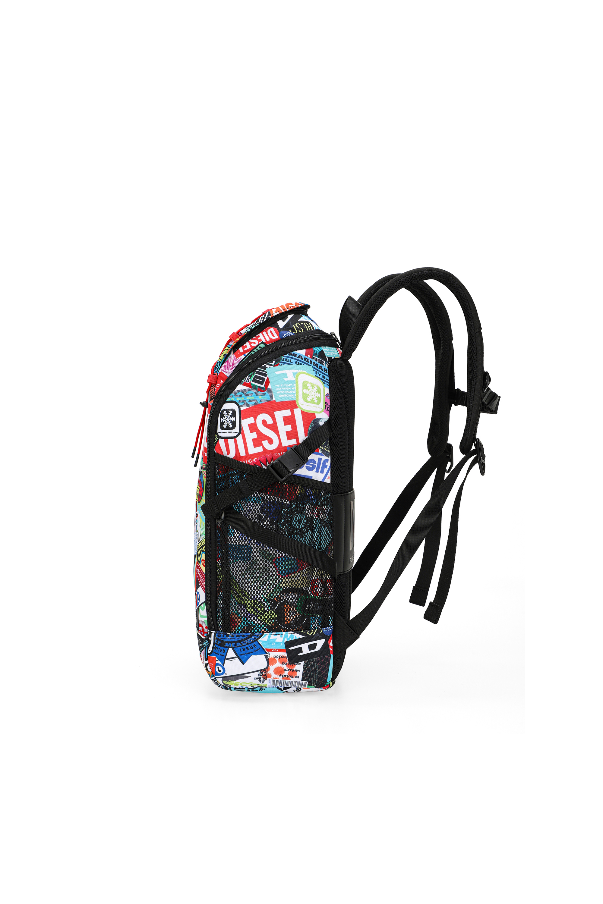 Diesel - DIESEL PC PRINTED BACKPACK-STICKERS- DSB, Sac &agrave; dos multifonction avec autocollants Mixte in Polychrome - 4