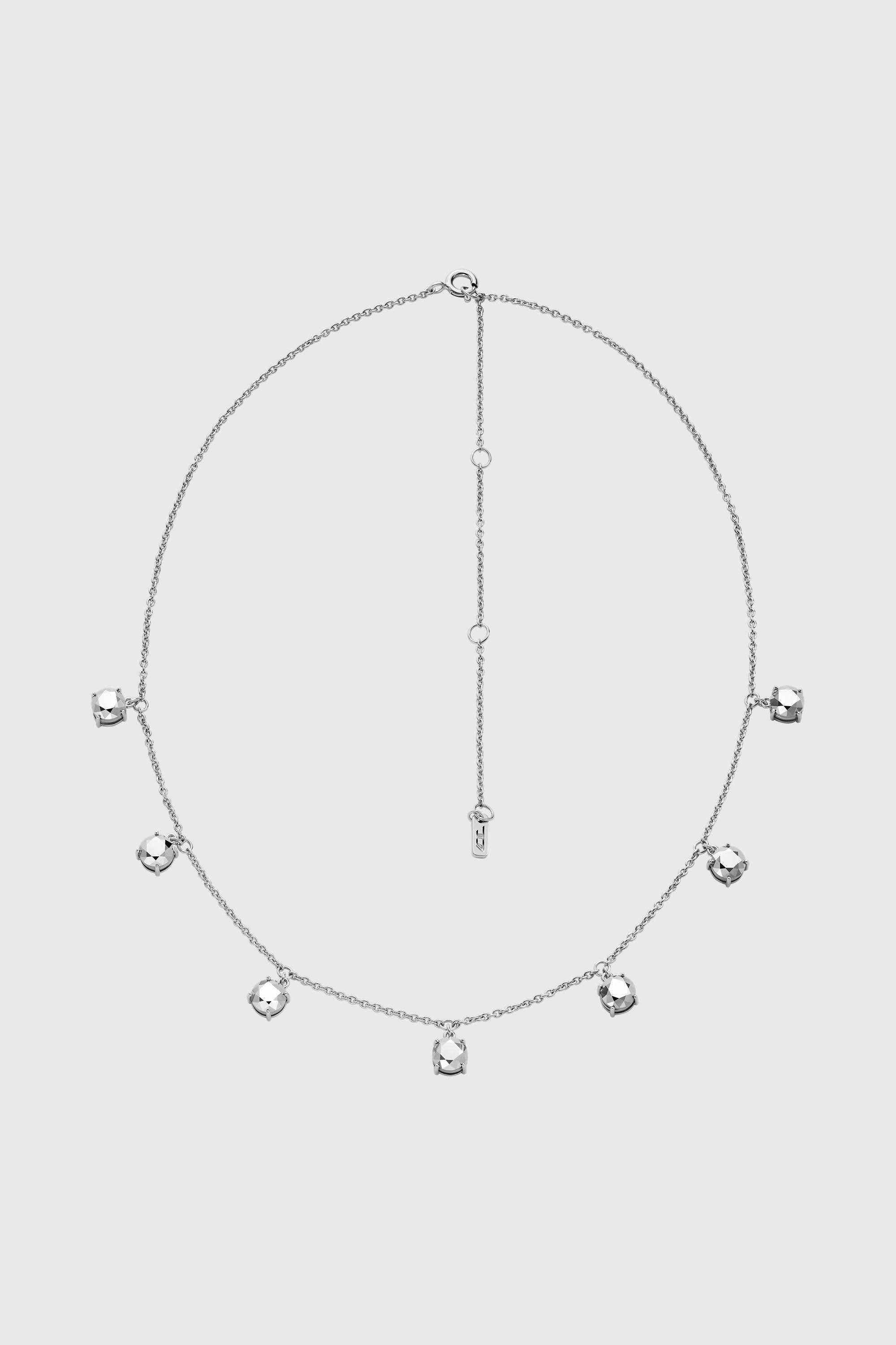 Diesel - DL1360040 STERLING SILVER JEWEL, Collier cha&icirc;ne en argent sterling Mixte in Gris argent&eacute; - 1
