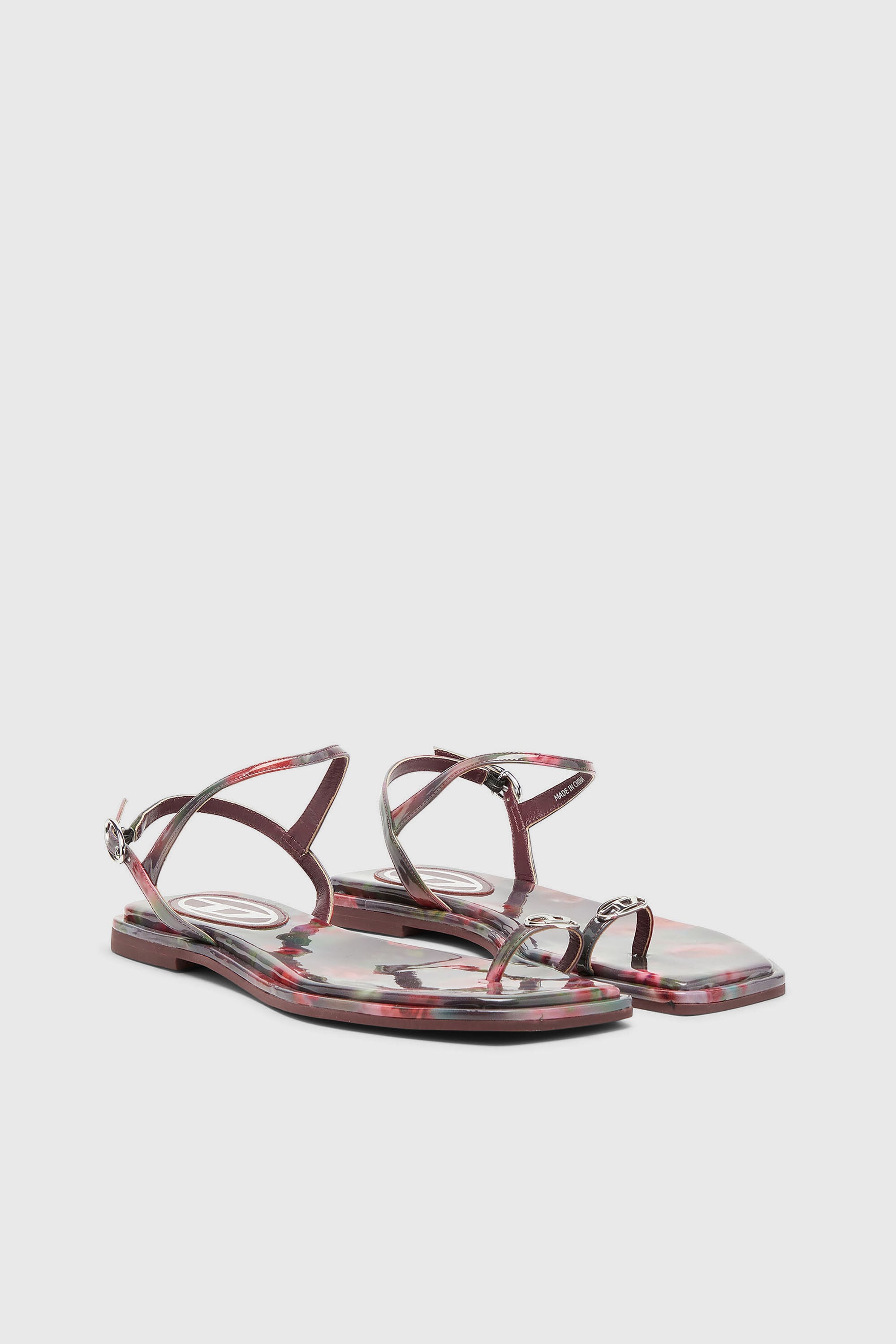 Diesel - D-AMBER INFRA 0, D-Amber - Sandales &agrave; imprim&eacute; int&eacute;gral Femme in Polychrome - 2