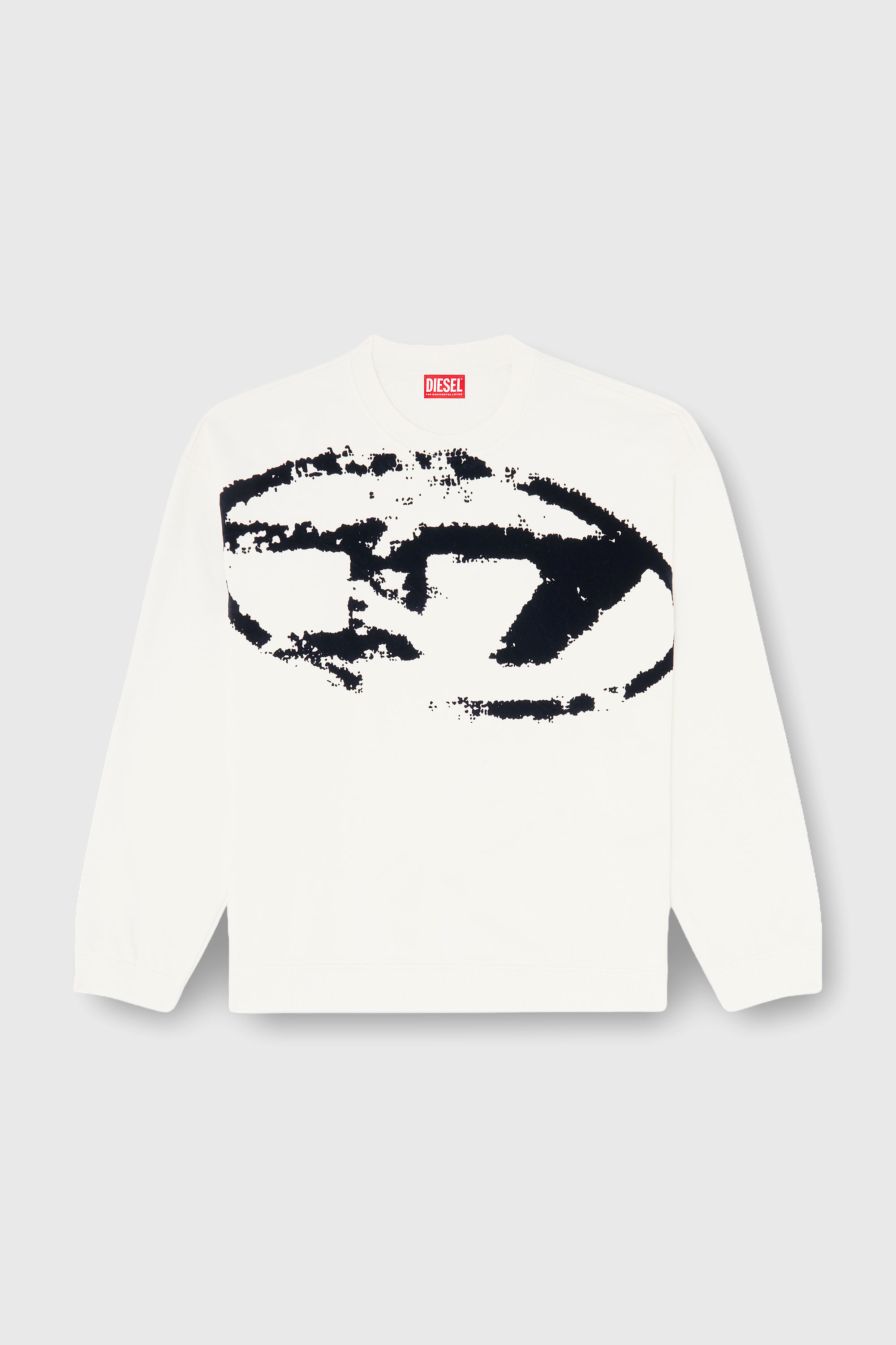 Diesel - S-BOXT-N5, Sweat-shirt en coton avec D ovale floqu&eacute; Homme in Polychrome - 2