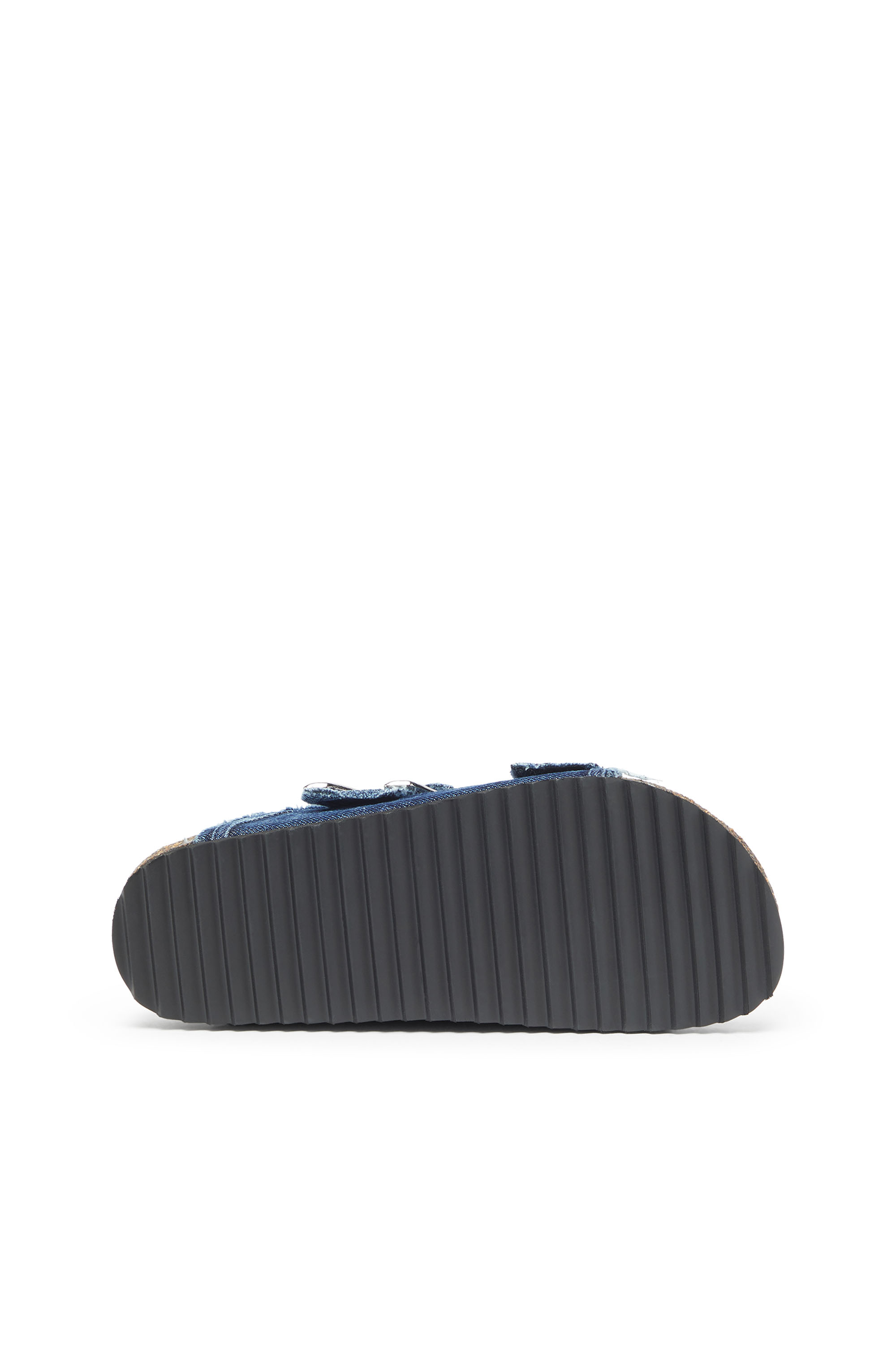 Diesel - D-WOODSTOCK D SANDAL W, D-Woodstock - Sandales &agrave; brides en denim effiloch&eacute; Femme in Bleu - 4