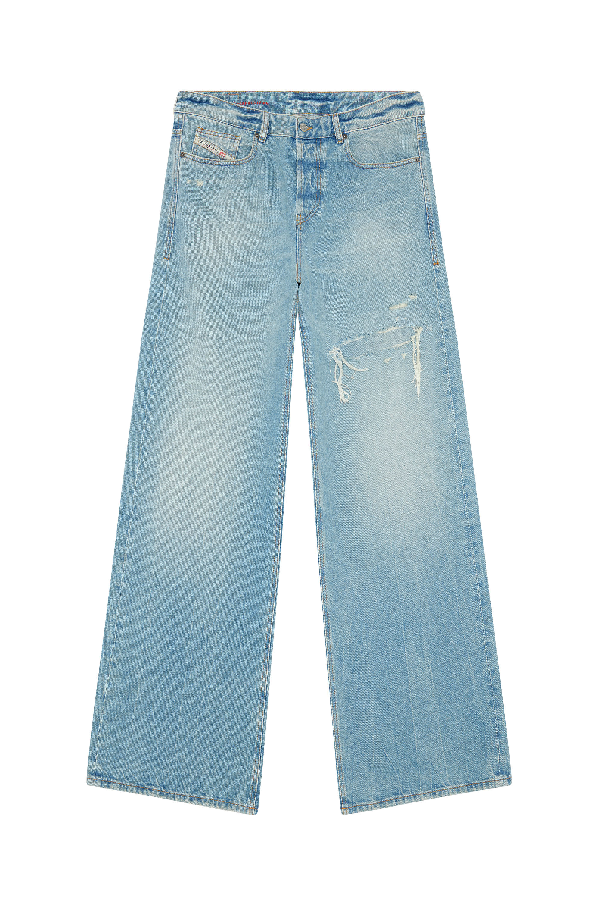 Diesel - Straight Jeans D-Rise 09E25, Bleu Clair - Image 3