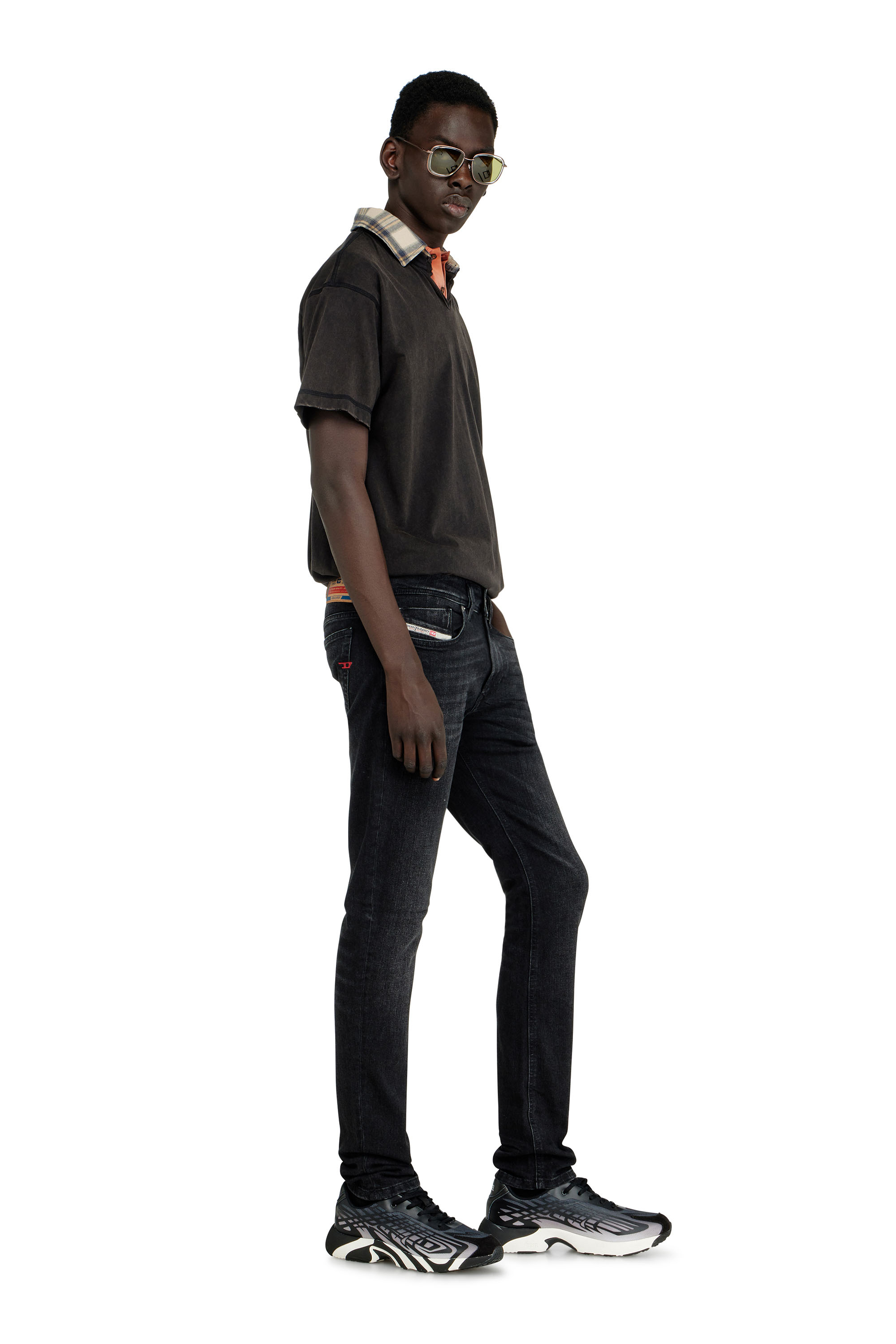 Diesel - Skinny Jeans 1979 Sleenker 0GRDA Homme, Noir/Gris fonc&eacute; - Image 2