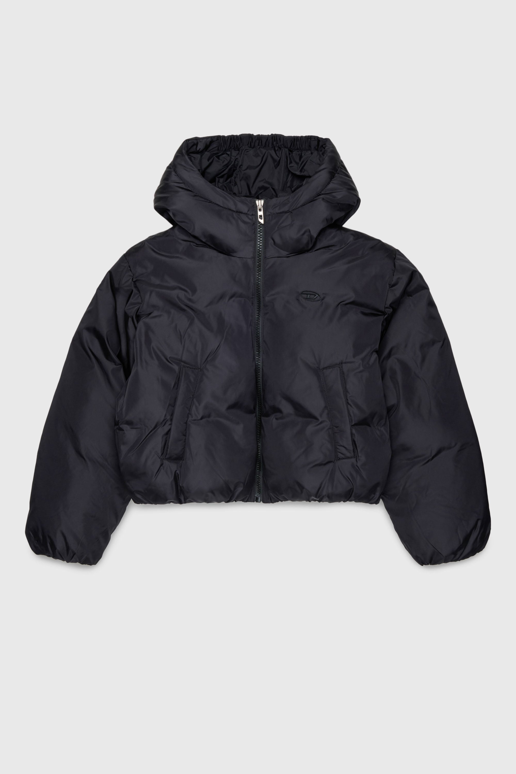 Diesel - JELKYM, Doudoune &agrave; capuche Femme in Noir - 1