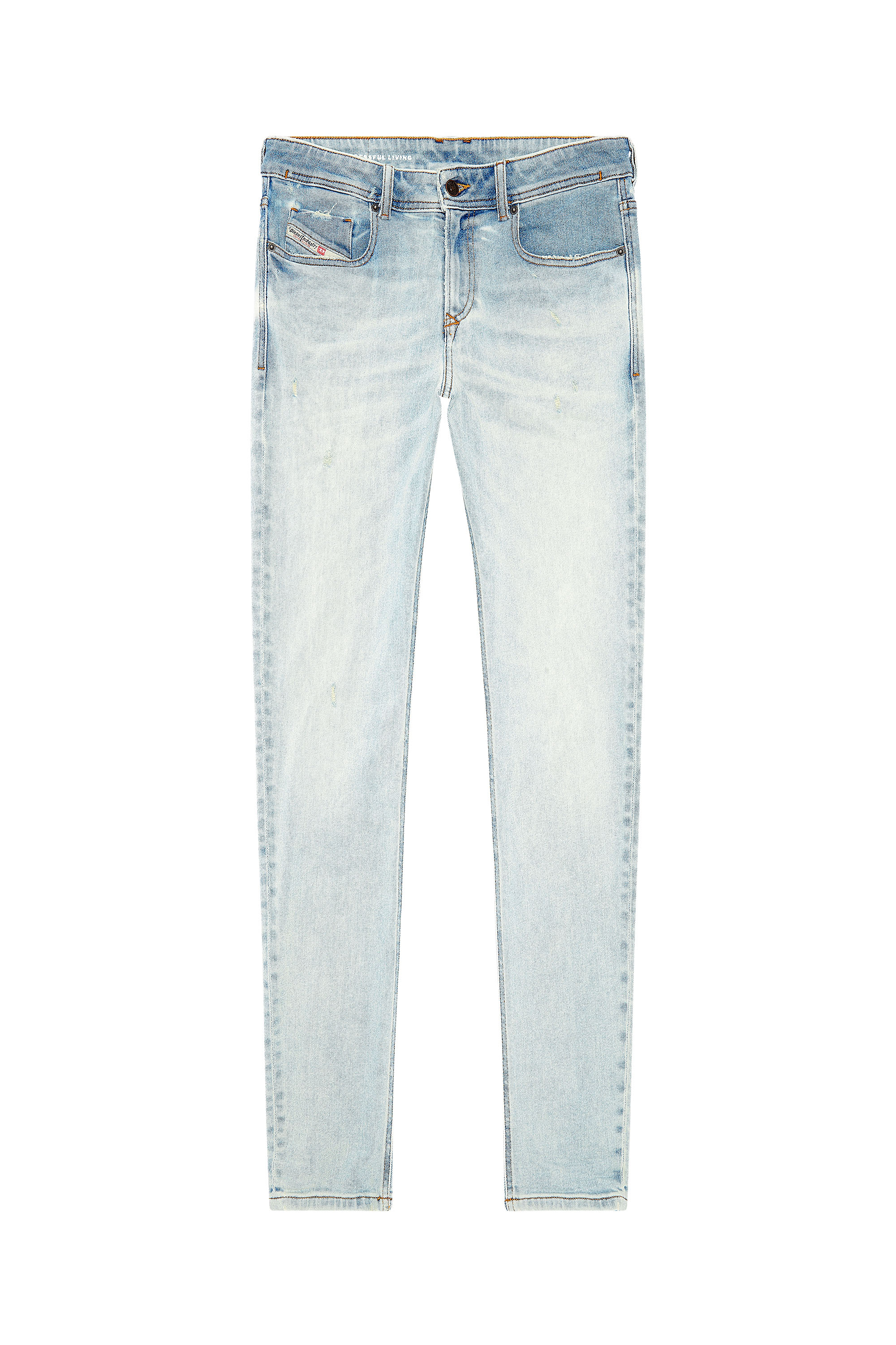 Diesel - Skinny Jeans 1979 Sleenker 09H73, Bleu Clair - Image 5