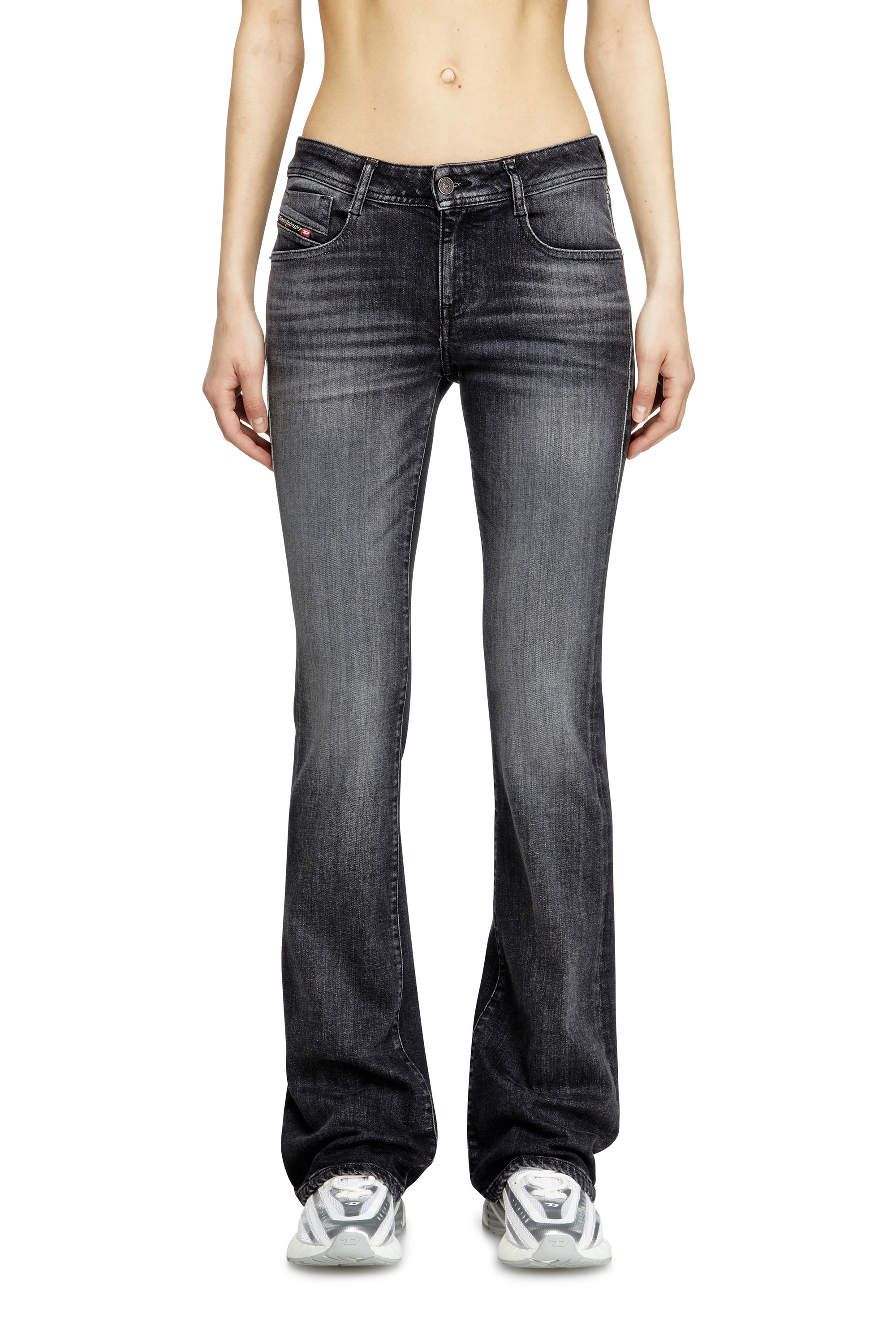 Diesel - Bootcut Jeans 1969 D-Ebbey 09L98 Femme, Noir/Gris foncé - Image 3