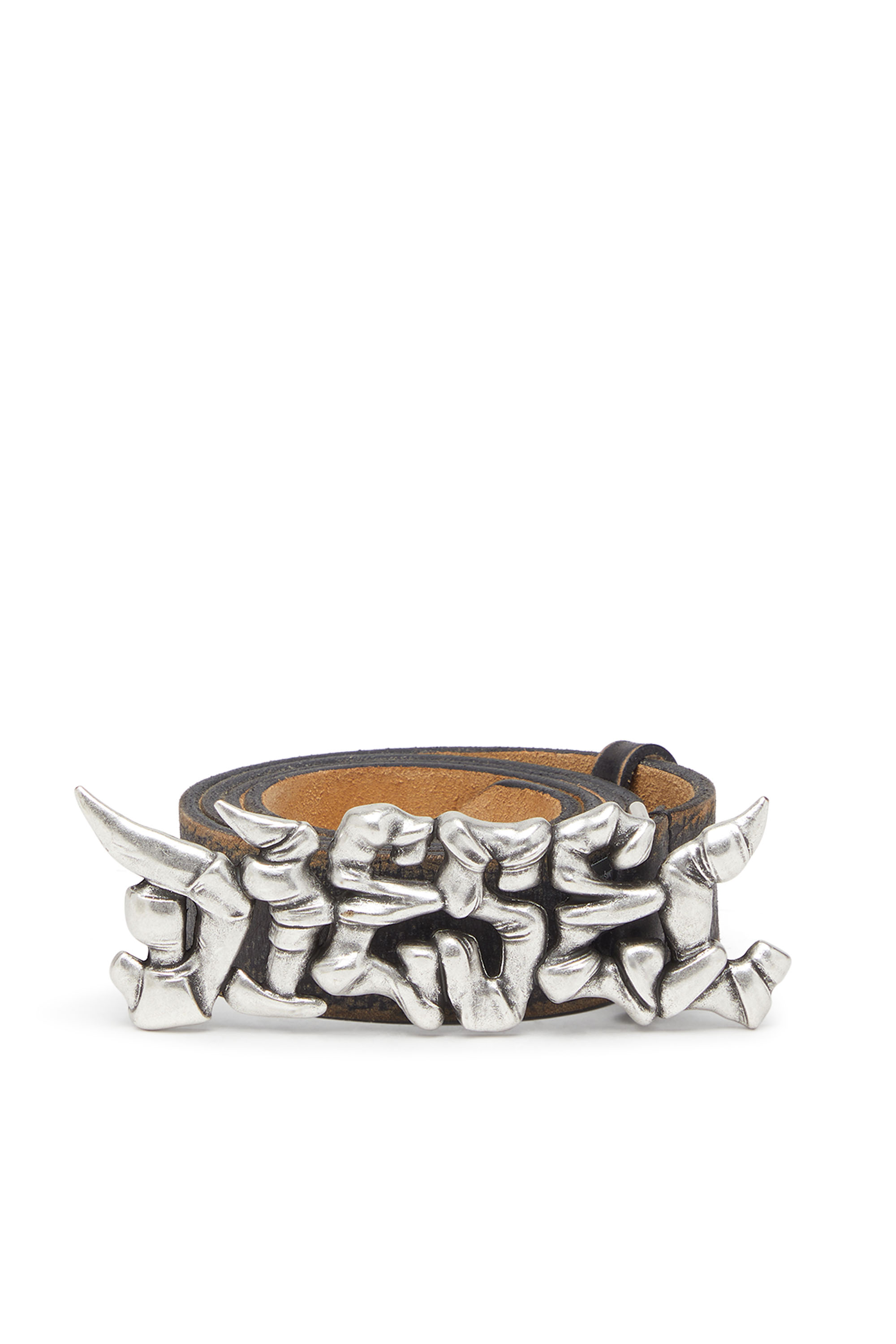 Diesel - B-GRAFFITI, Ceinture de 3,5 cm en cuir traité avec boucle style graffiti Mixte in Polychrome - 1