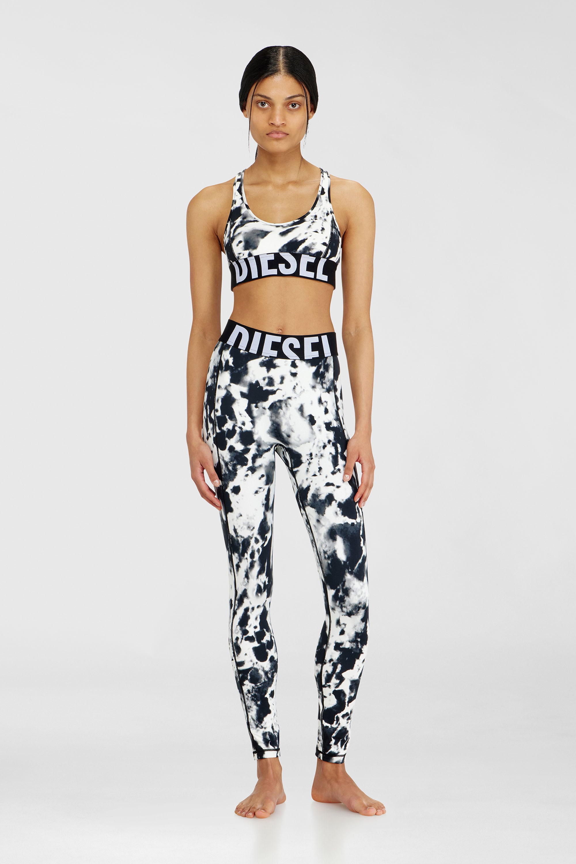 Diesel - ALLISON-D-POP, Soutien-gorge de sport en microfibre imprim&eacute;e Femme in Polychrome - 2