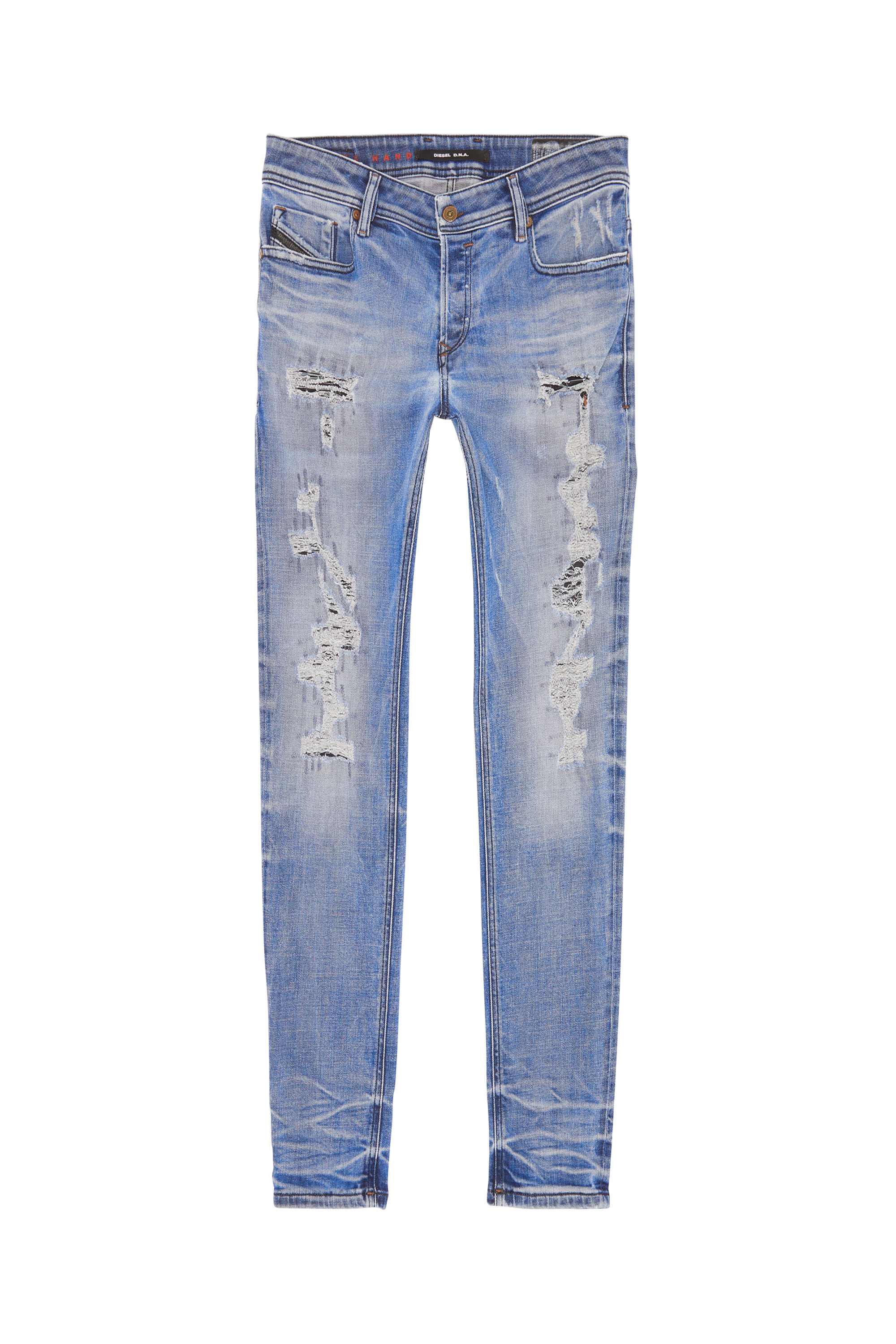 SLEENKER, Bleu Clair Diesel - SLEENKER, Diesel Homme - Jeans Noir/Gris foncé Homme in Bleu - 1