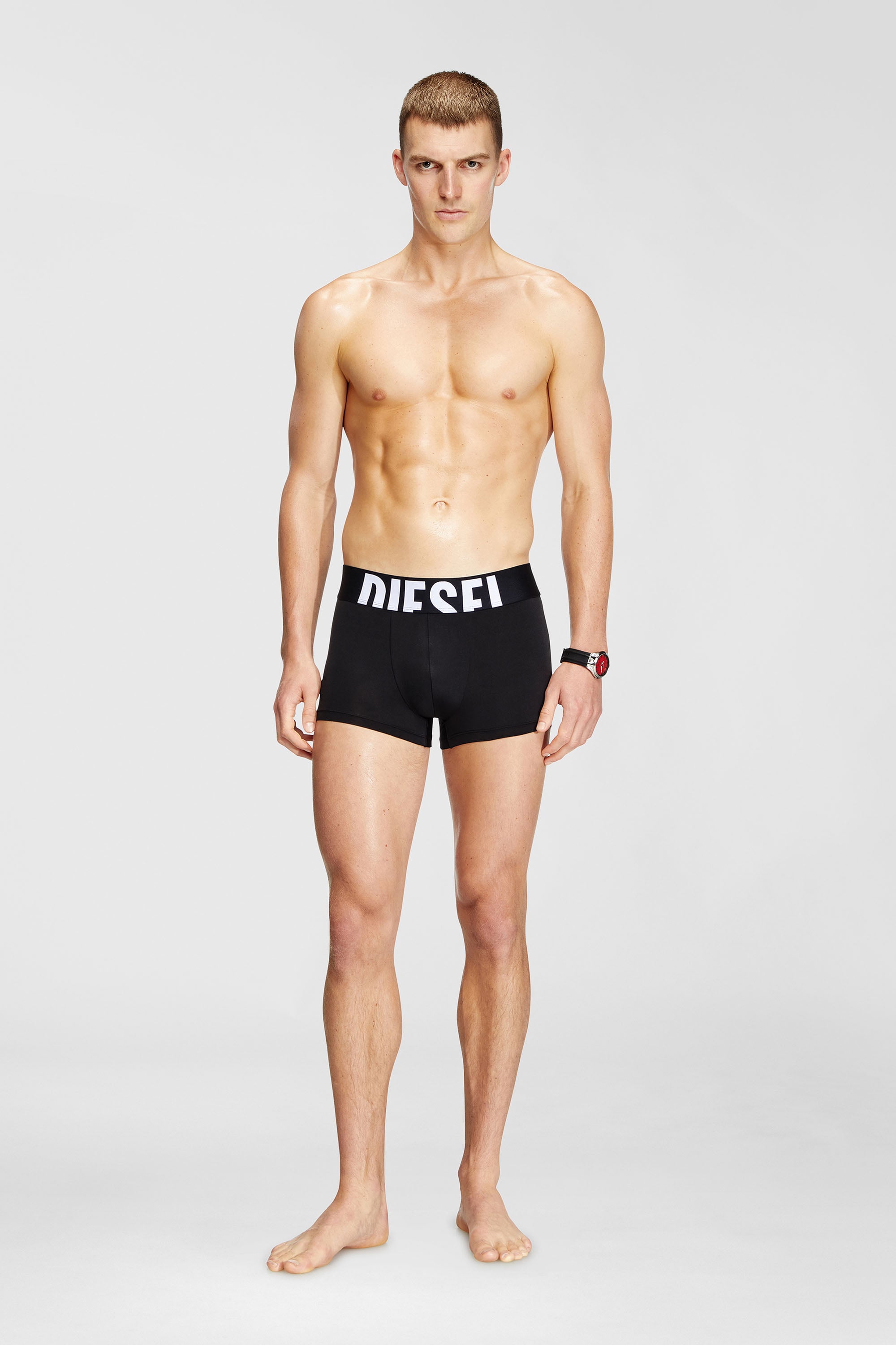 Diesel - DAMIEN-D-POP-3PACK-55, Lot de trois boxers en microfibre Homme in Noir - 2