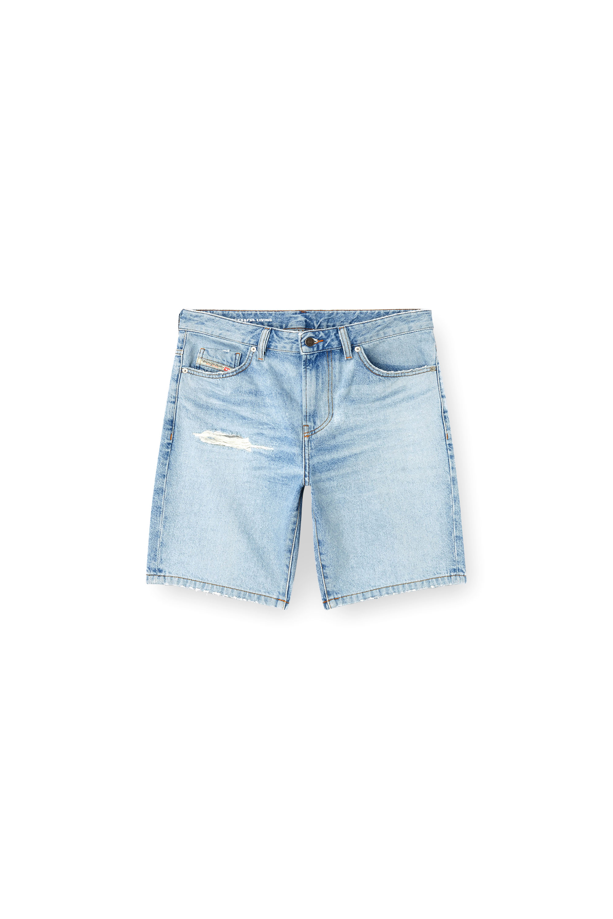 Diesel - D-FIN, Short slim en denim Homme in Bleu - 3