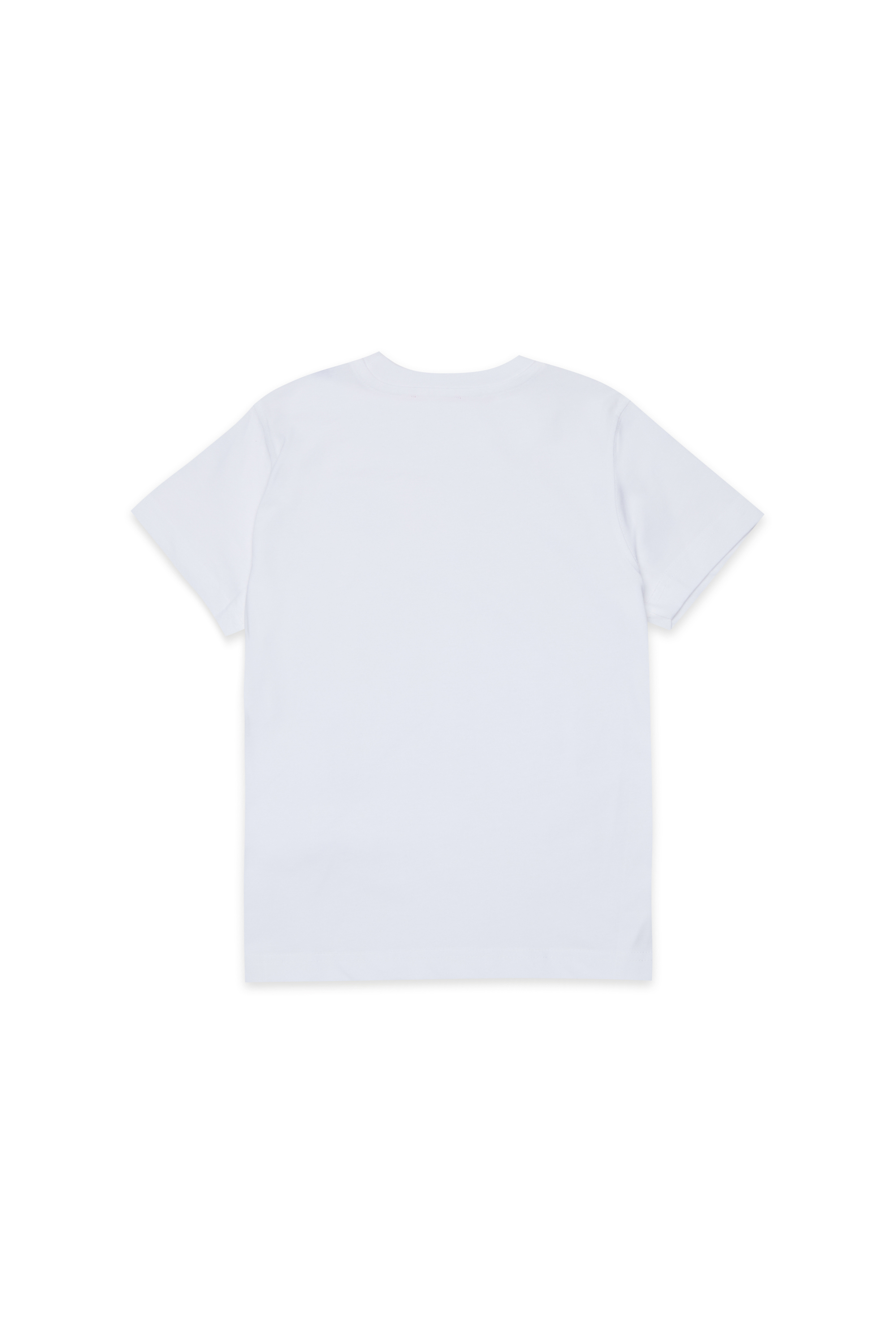 Diesel - TADJUSTMET, T-shirt en coton avec appliqu&eacute; m&eacute;tallique Homme in Blanc - 2
