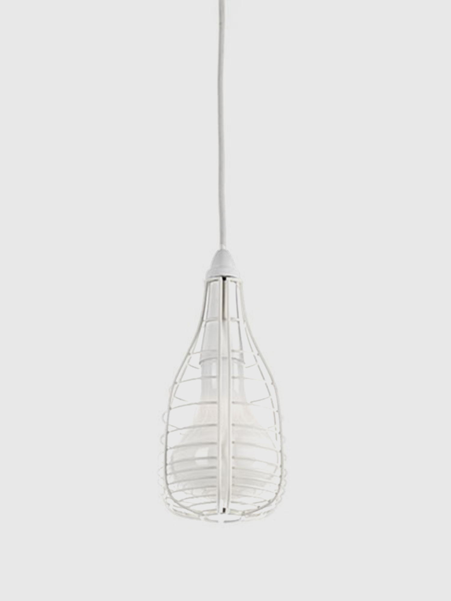 Diesel - CAGE SOSPENSIONE MIC, Luminaire blanc avec cage d&eacute;corative Mixte in Blanc - 1