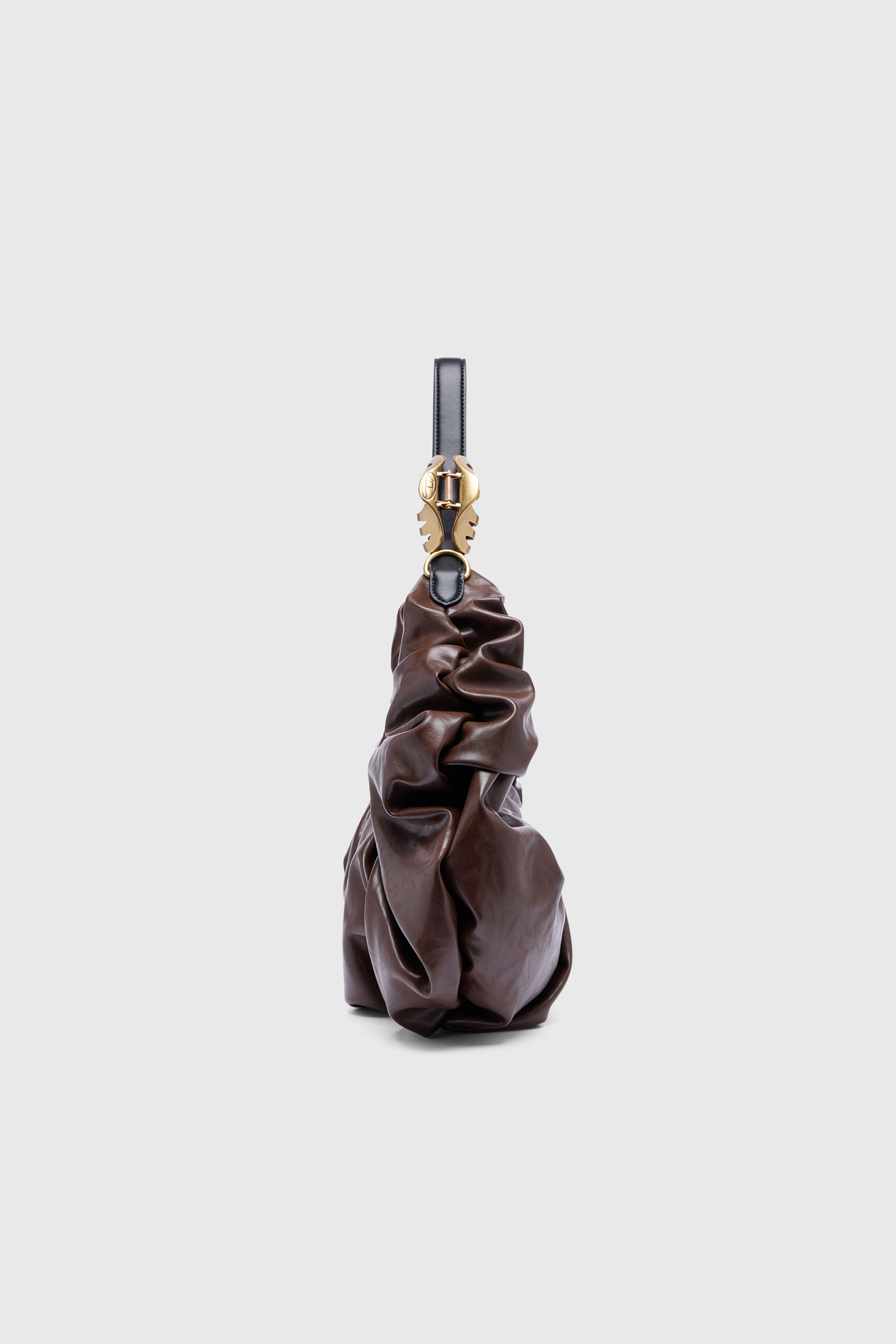 Diesel - GRAB-D HOBO L, Grab-D-Grand sac hobo froiss&eacute; Femme in Marron - 5