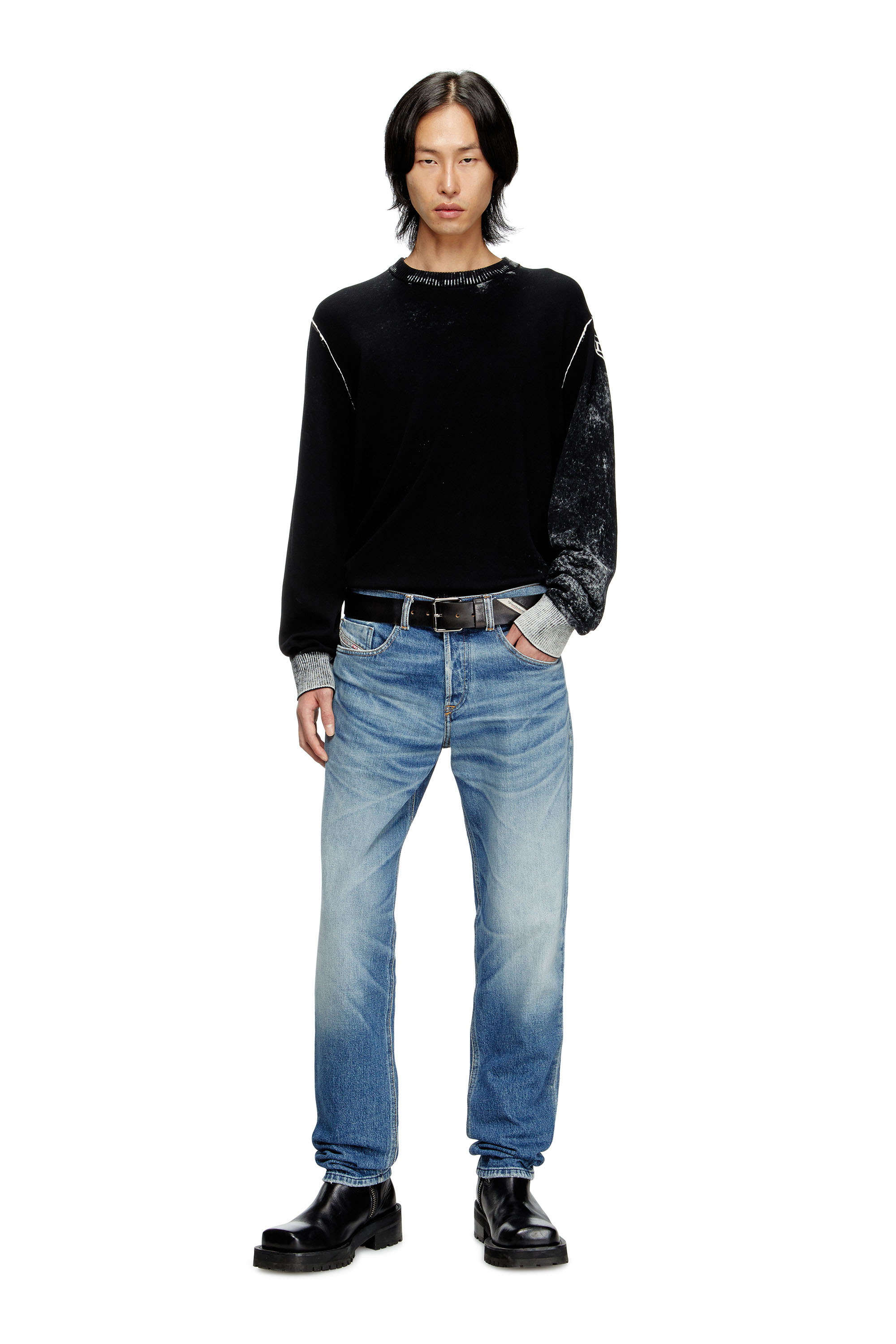 Diesel - Regular Jeans 2023 D-Finitive 09M12 Homme, Bleu moyen - Image 1