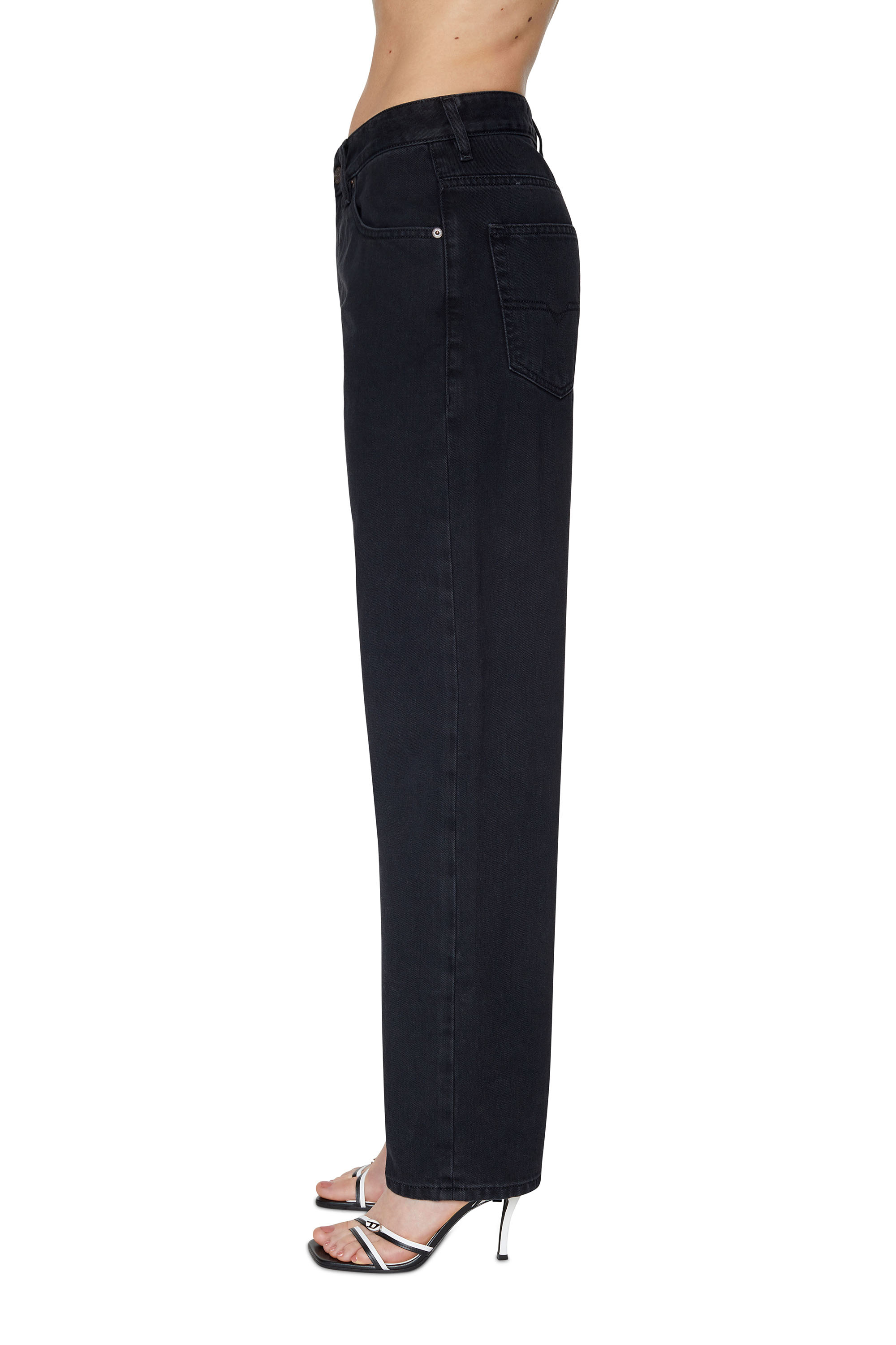 Diesel - Straight Jeans 1999 D-Reggy Z09RL Femme, Noir/Gris fonc&eacute; - Image 5