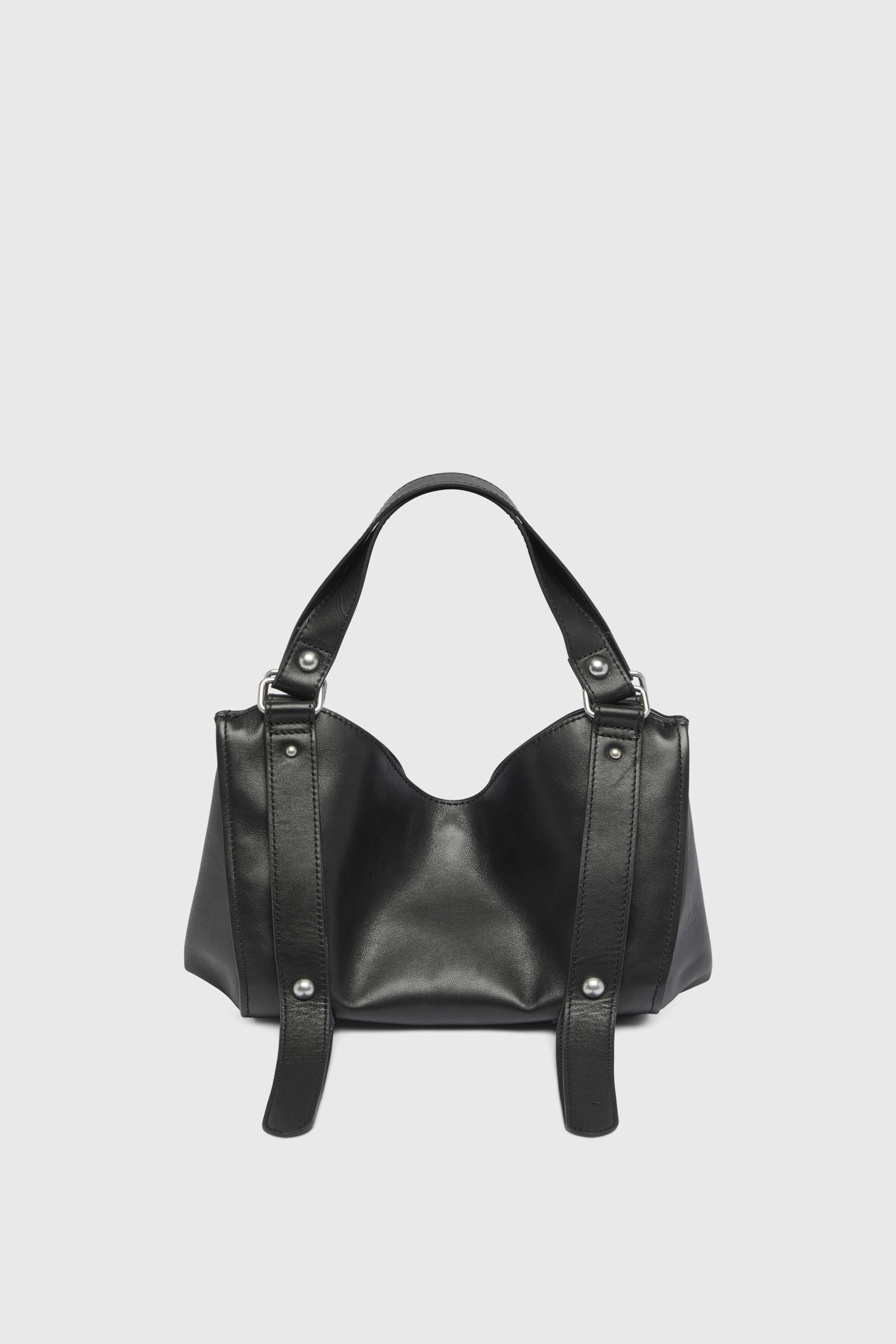 Diesel - D-ONE TOPHANDLE S, D-One-Sac small &agrave; poign&eacute;e sup&eacute;rieure en cuir trait&eacute; Femme in Noir - 2