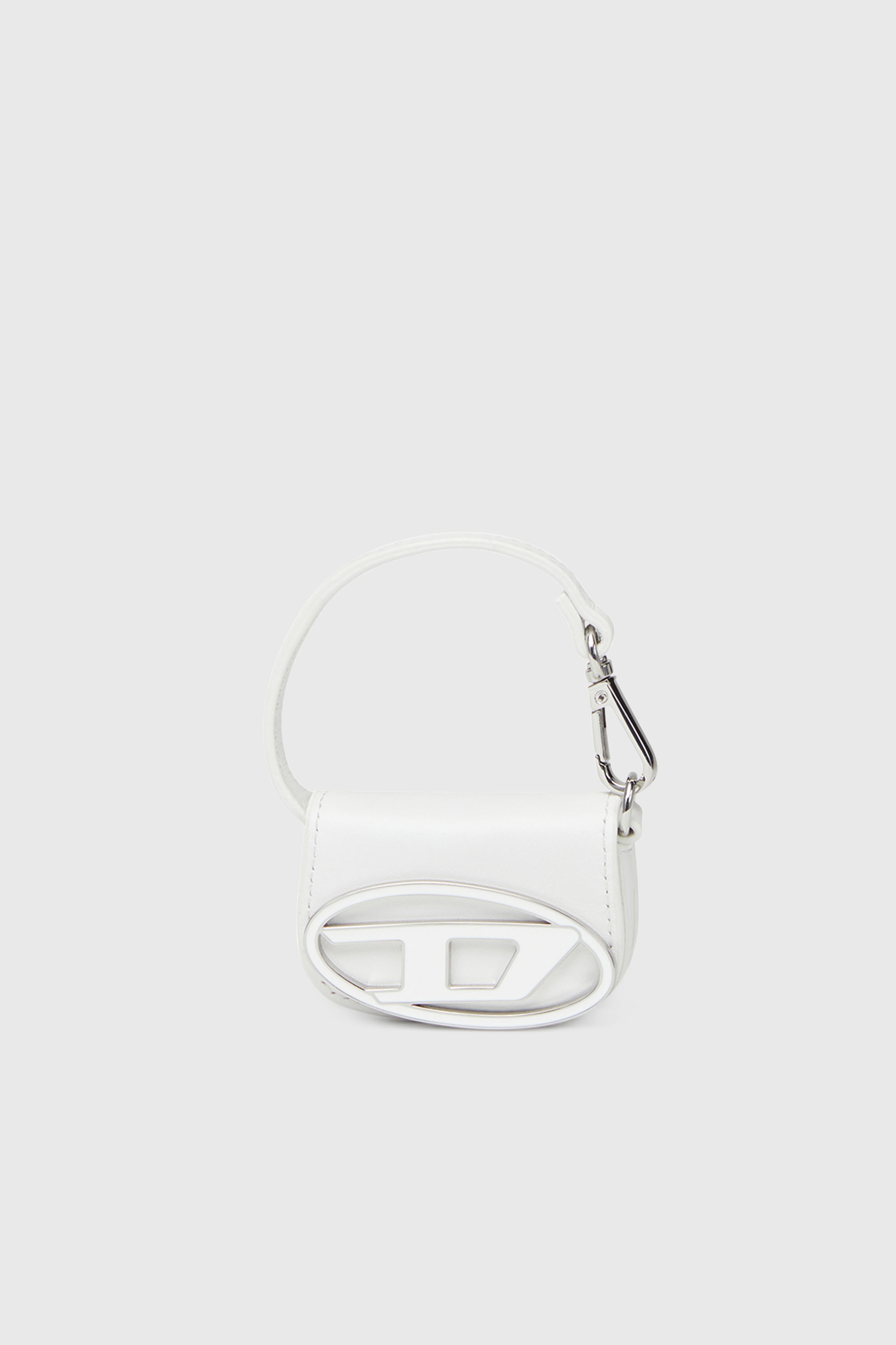 Diesel - 1DR MICRO, Breloque de sac en cuir Femme in Blanc - 1