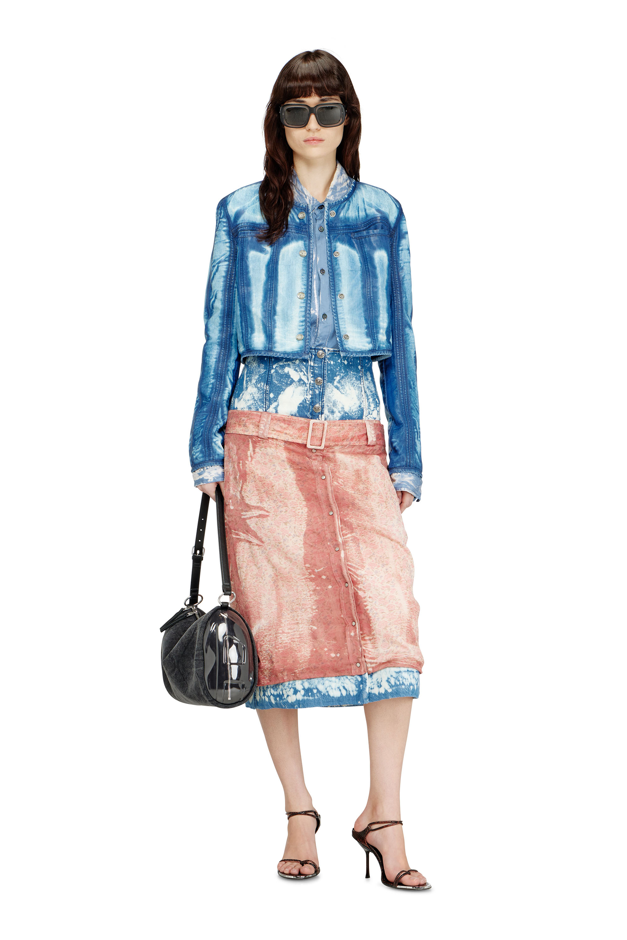 Diesel - DE-SYPHRA-FSI, Veste courte en denim Lyocell X-Ray Femme in Bleu - 2