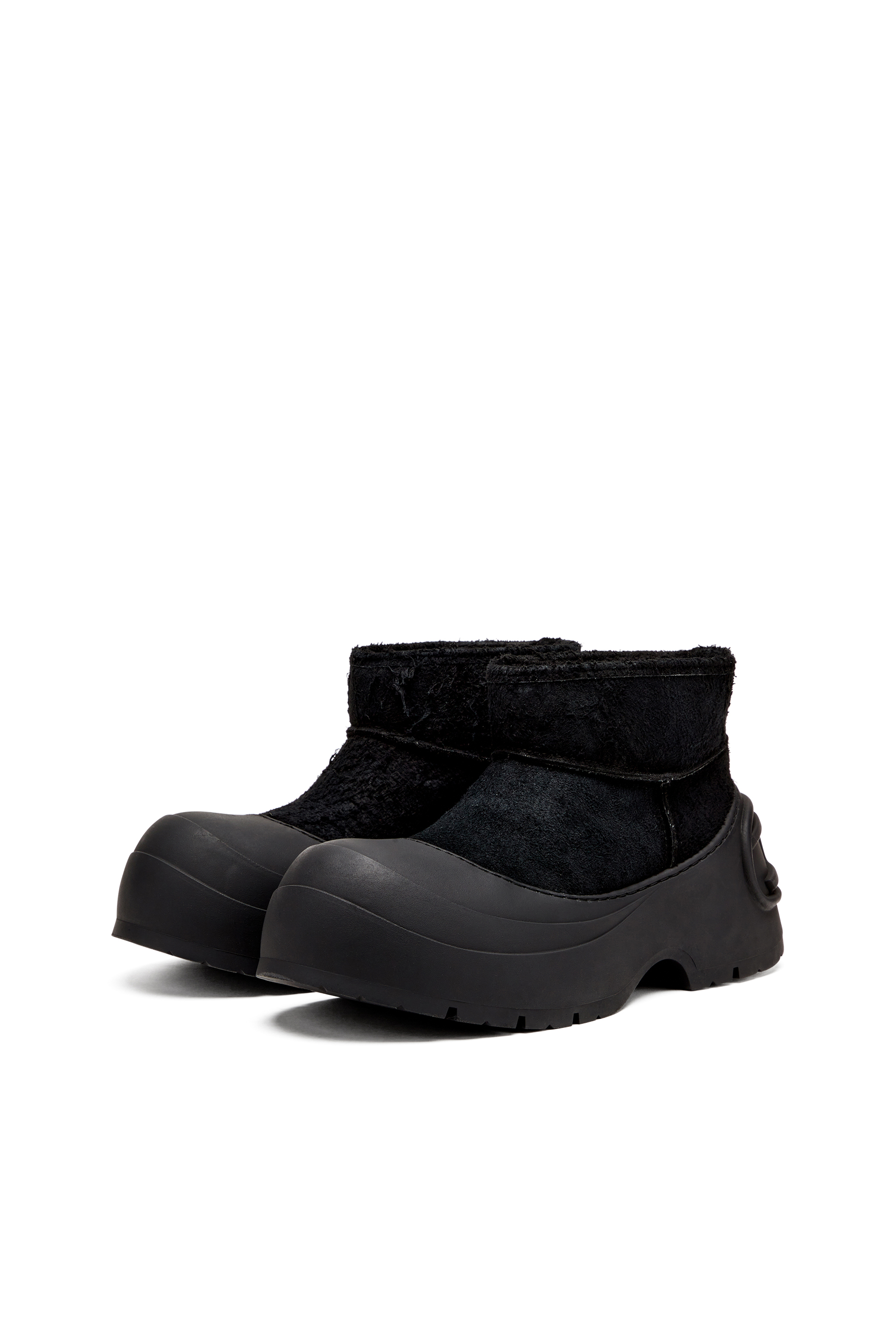 Diesel - D-DONALD MONTONE, Bottines épaisses avec semelle crantée Homme in Noir - 8