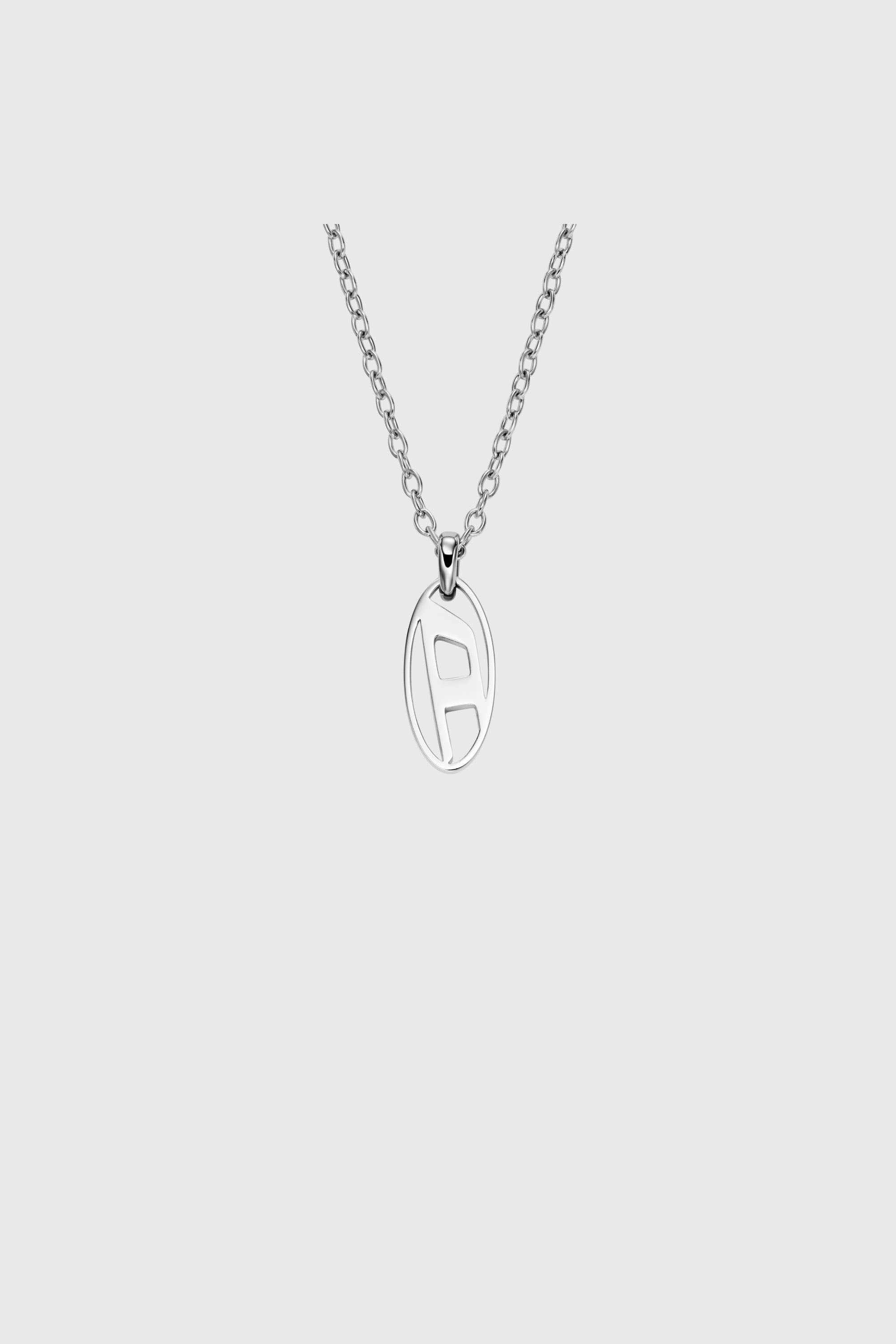 Diesel - DX1661040 JEWELLERY, Collier pendentif en acier inoxydable Mixte in Gris argent&eacute; - 2
